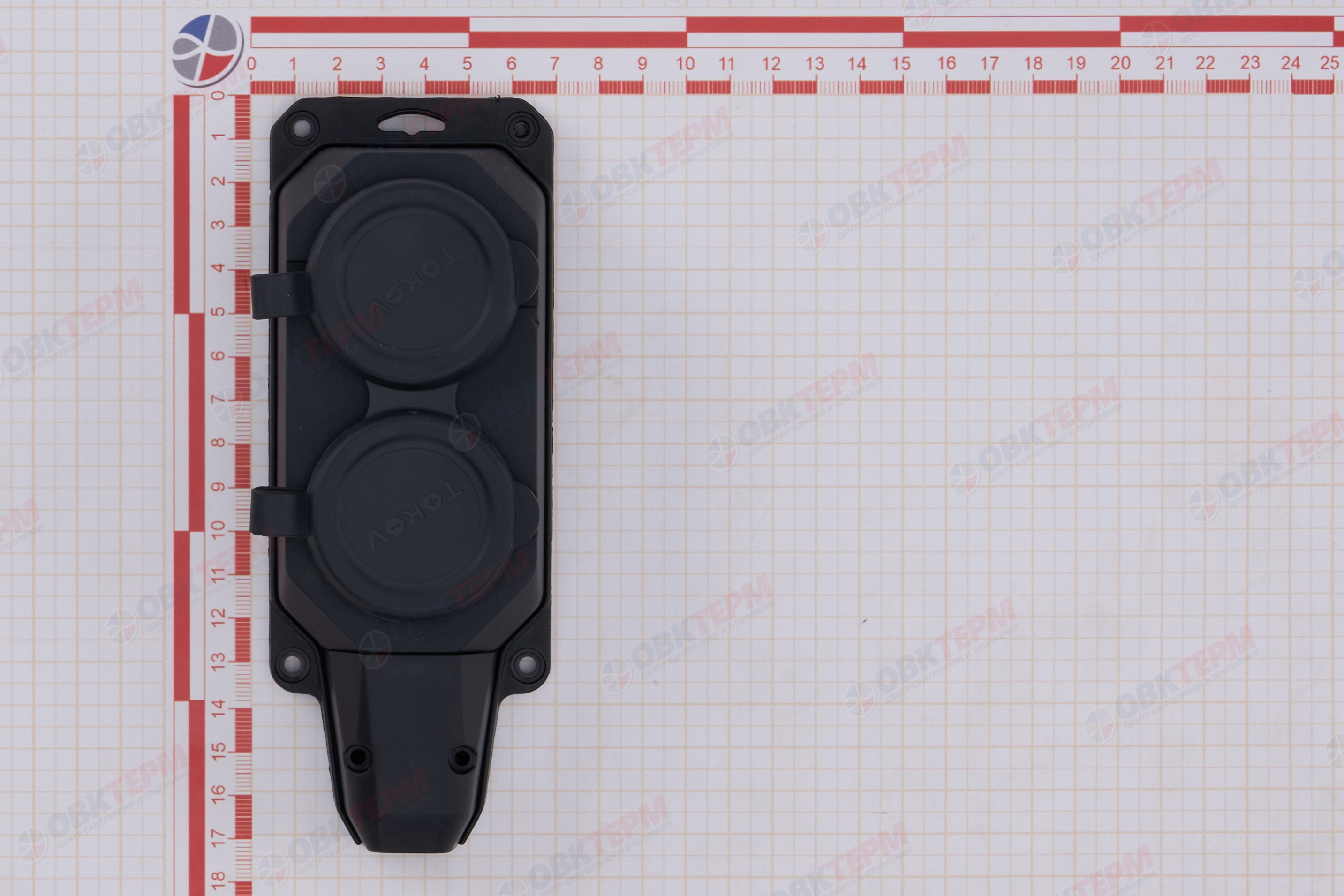 Колодка удлинителя 2-м 16А с заземл. каучук TOKOV ELECTRIC TKE-C05-KK2-Z - миниатюра №7
