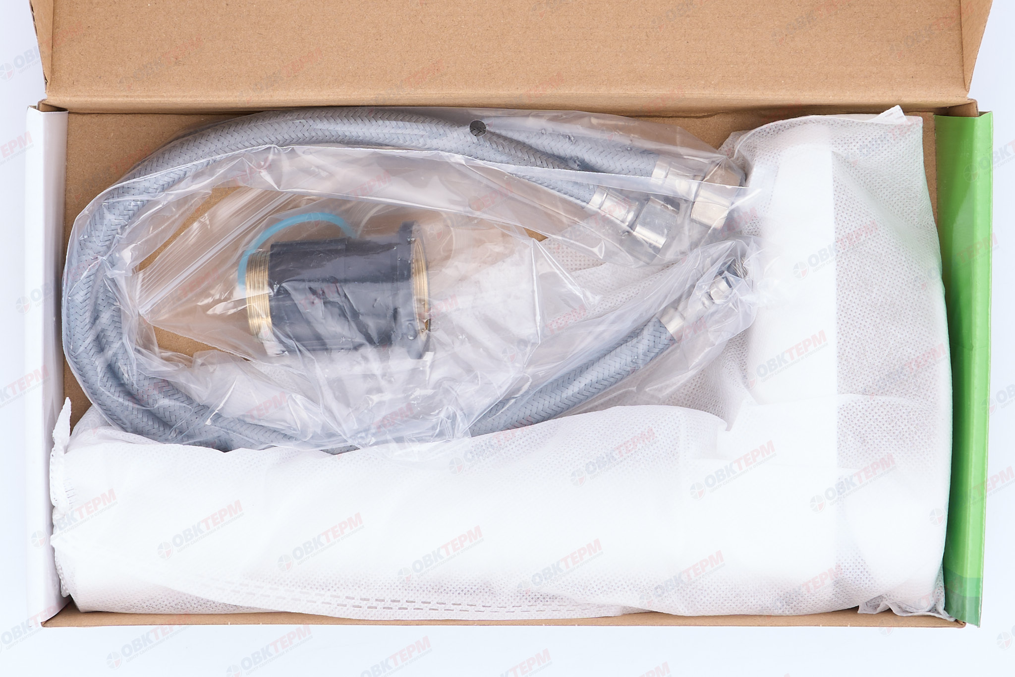 Смеситель для умывальника PLAMIX CEZAR-001 HIGH SET White (с подводкой) (10 шт/ящ) - миниатюра №8