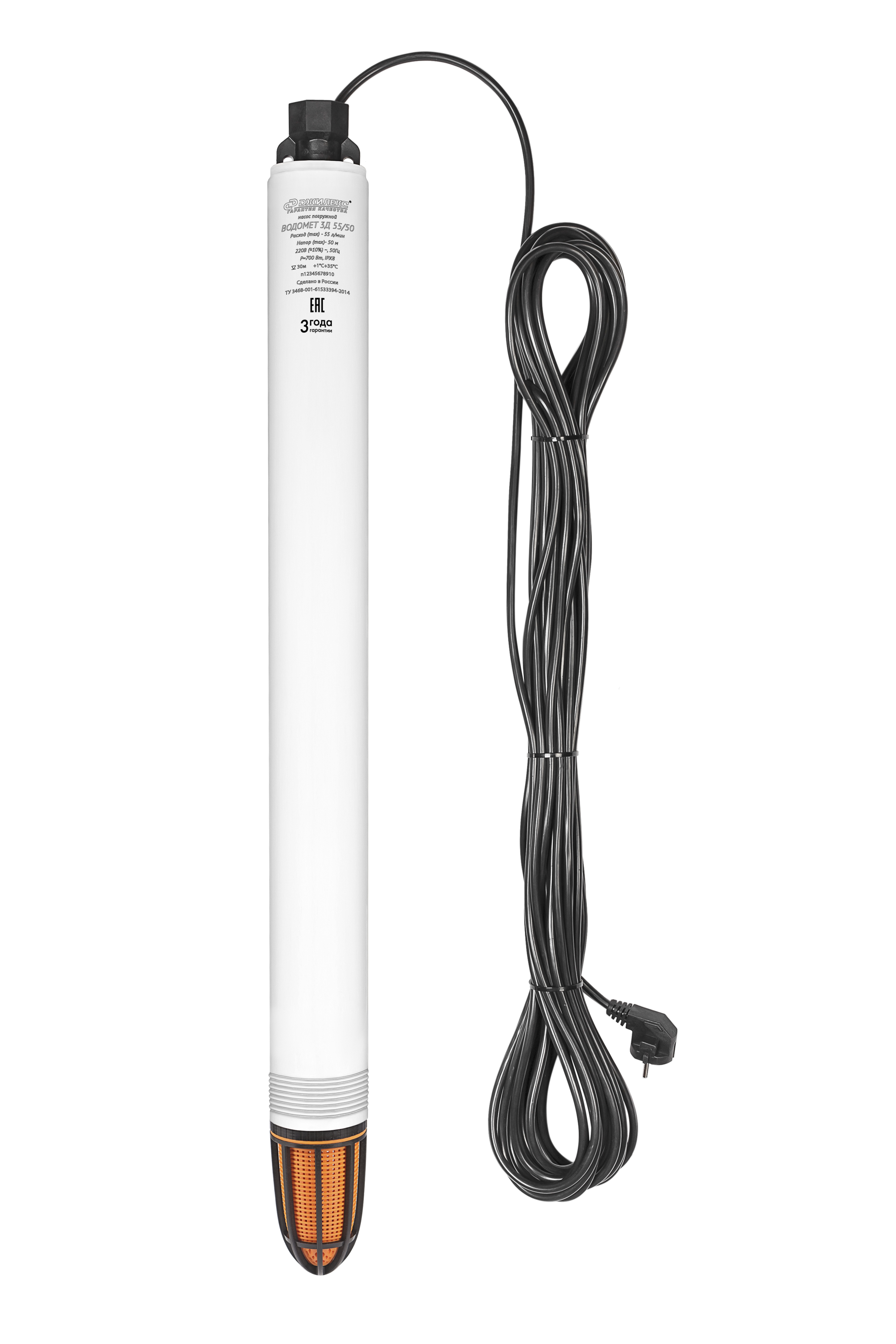 Насос погружной Водомет  3Д 55/50  Джилекс  (0,7кВт/55л.м./50м/20 м.к) - изображение №1