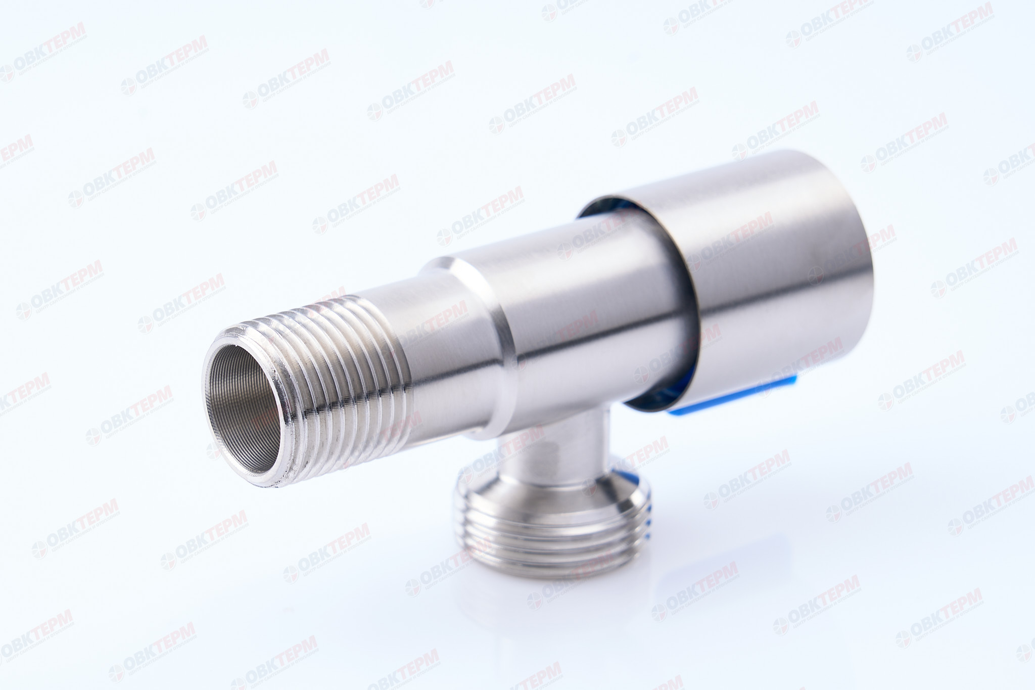 Кран для подкл. с/т приборов       TIM      1/2" - 3/4", НЕРЖ.  круглый   (1шт/60ящ) - Изображение №1
