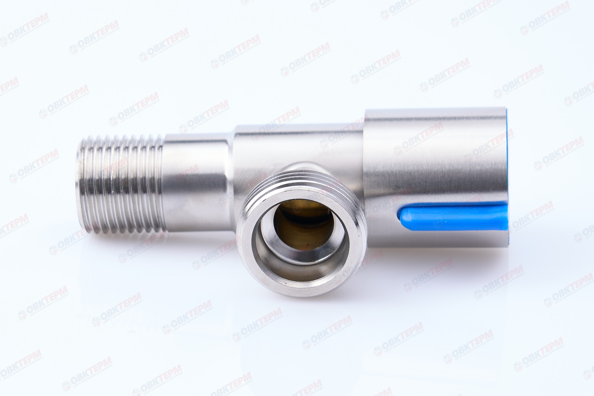 Кран для подкл. с/т приборов       TIM      1/2" - 3/4", НЕРЖ.  круглый   (1шт/60ящ) - Изображение №3