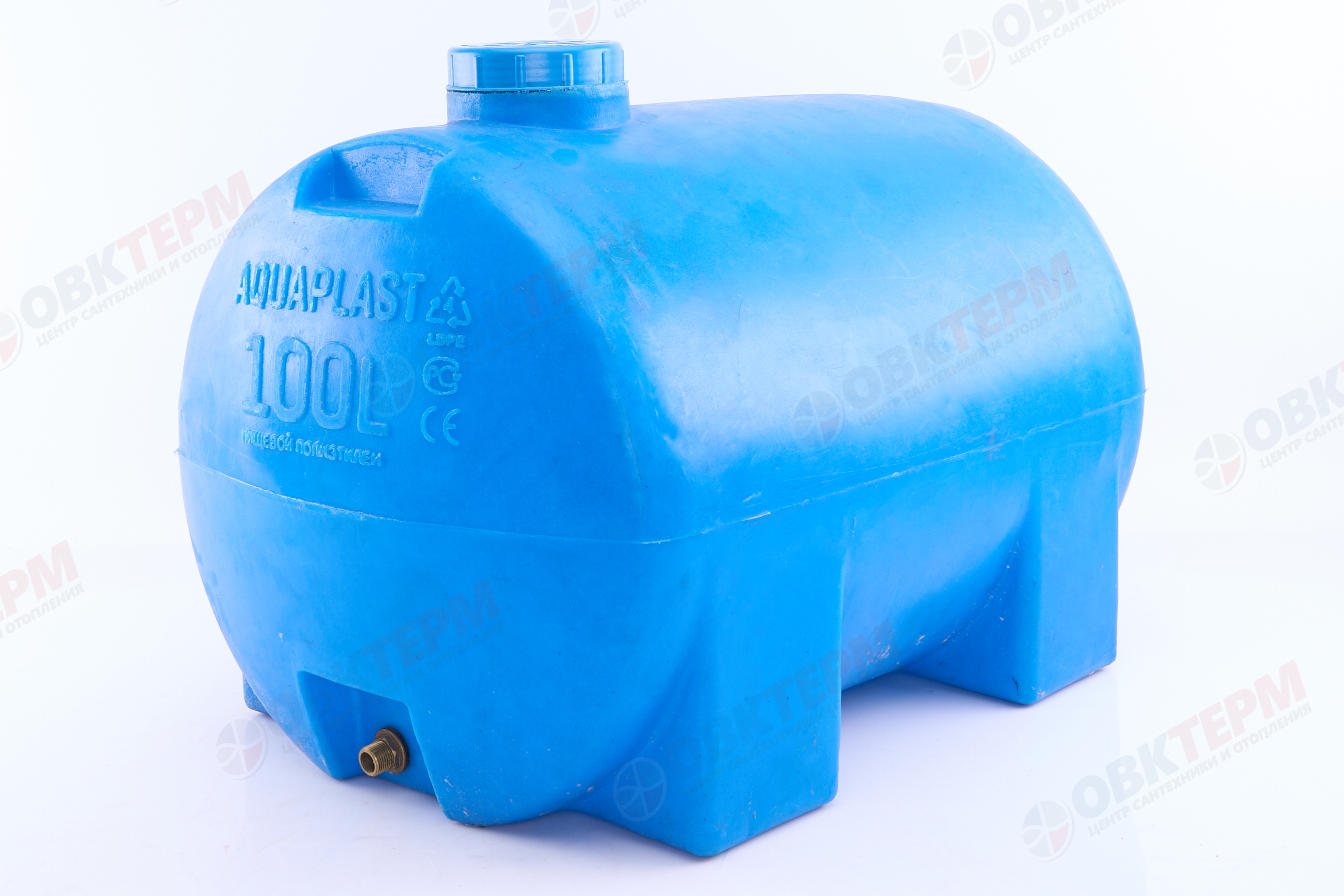 Емкость  АКВАПЛАСТ       100л   горизонтальная  Синяя  (в50*д73*ш49) - Изображение №1