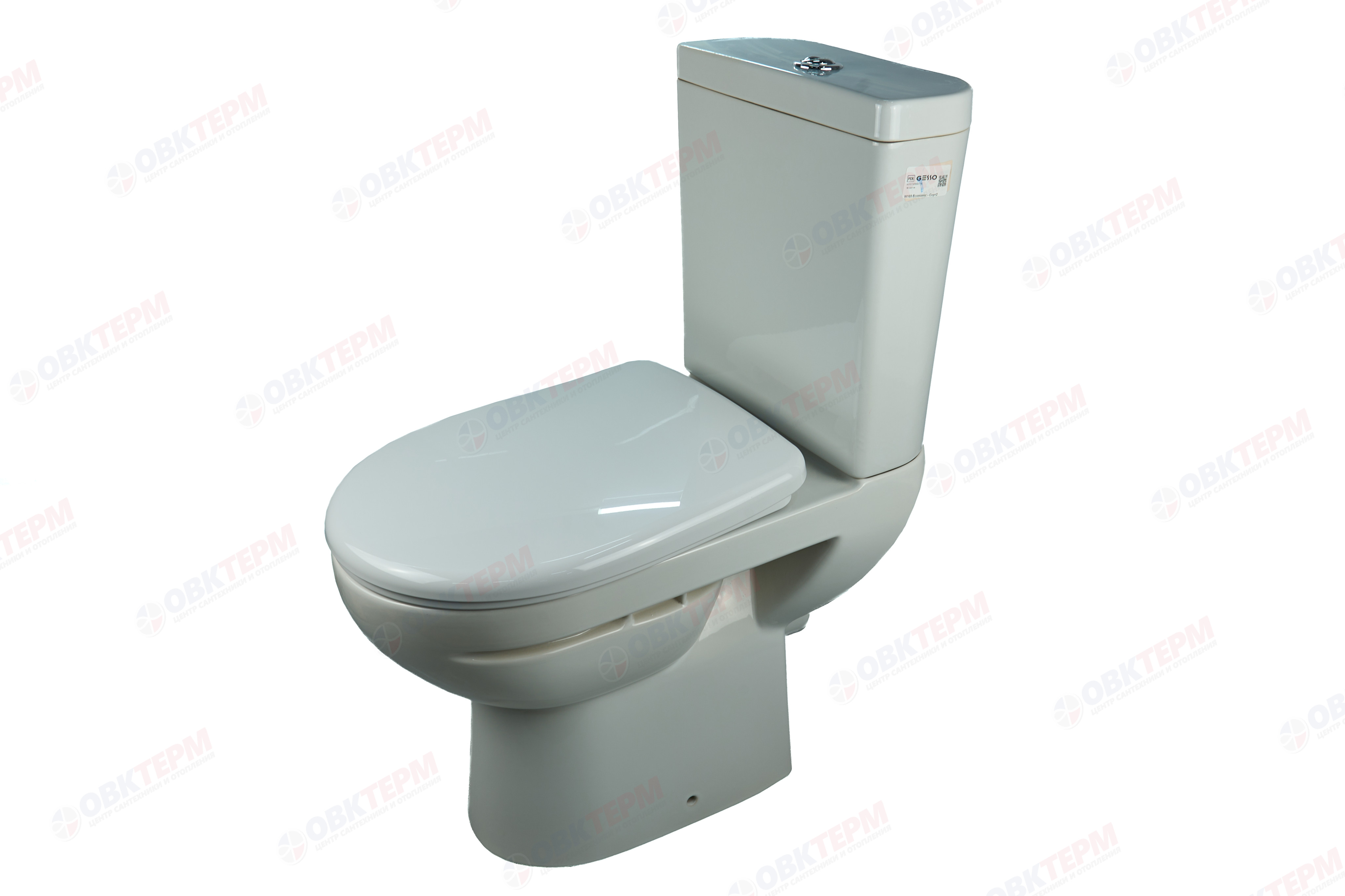 Унитаз-компакт GESSO W103 Бюджетный - без возврата c 2 уровневой арматурой,сиденьем нептун и болтами - Изображение №2