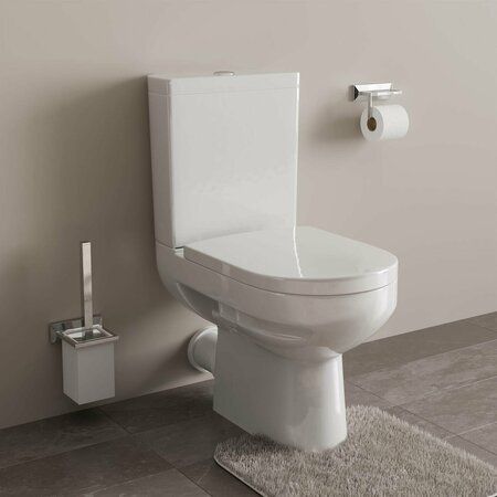 Унитаз-компакт GESSO W103 Бюджетный - без возврата c 2 уровневой арматурой,сиденьем нептун и болтами - Изображение №3