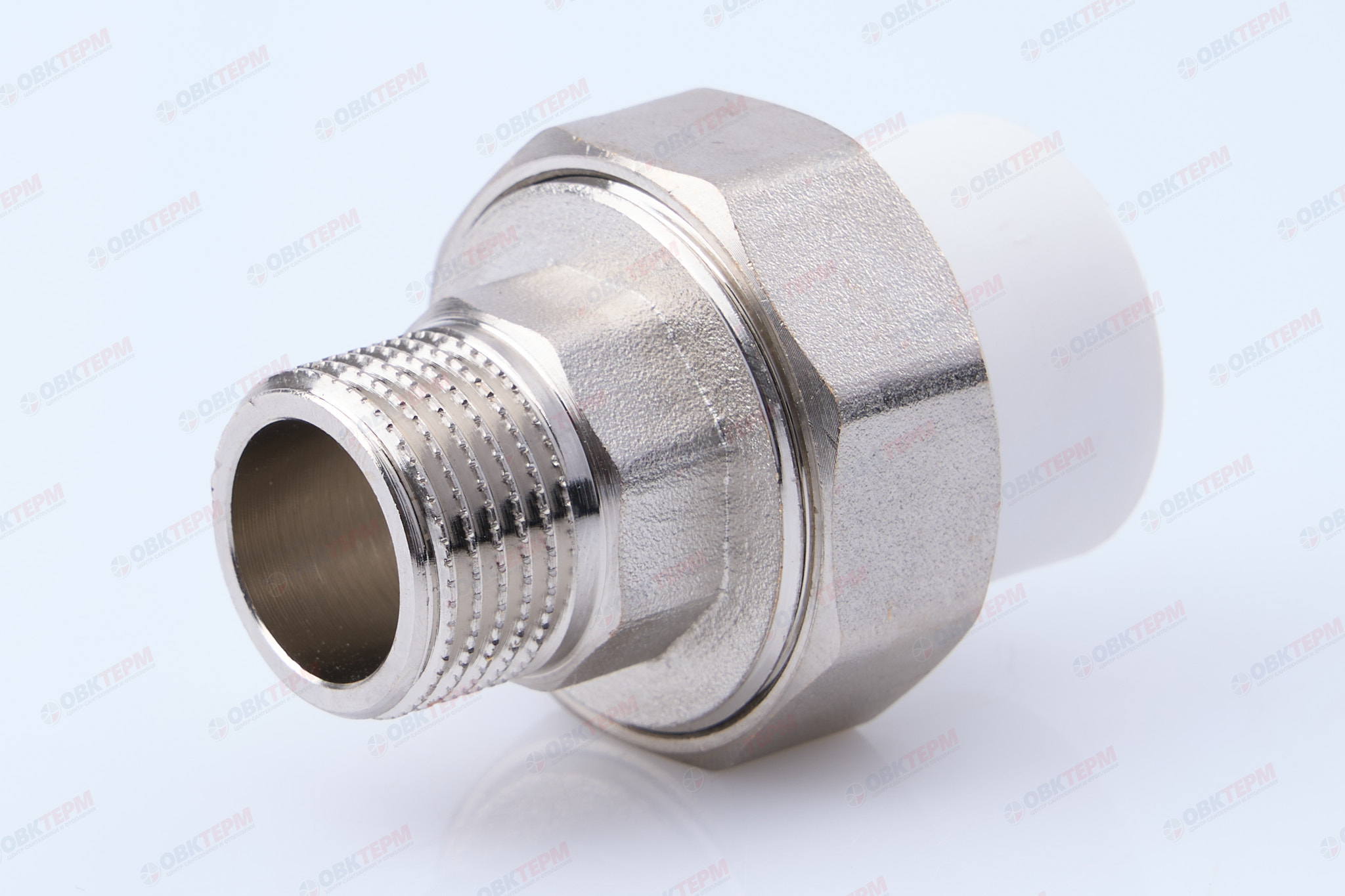 Разборное соединение  20 * 1/2" н    (белый)    (TIM) - Изображение №1