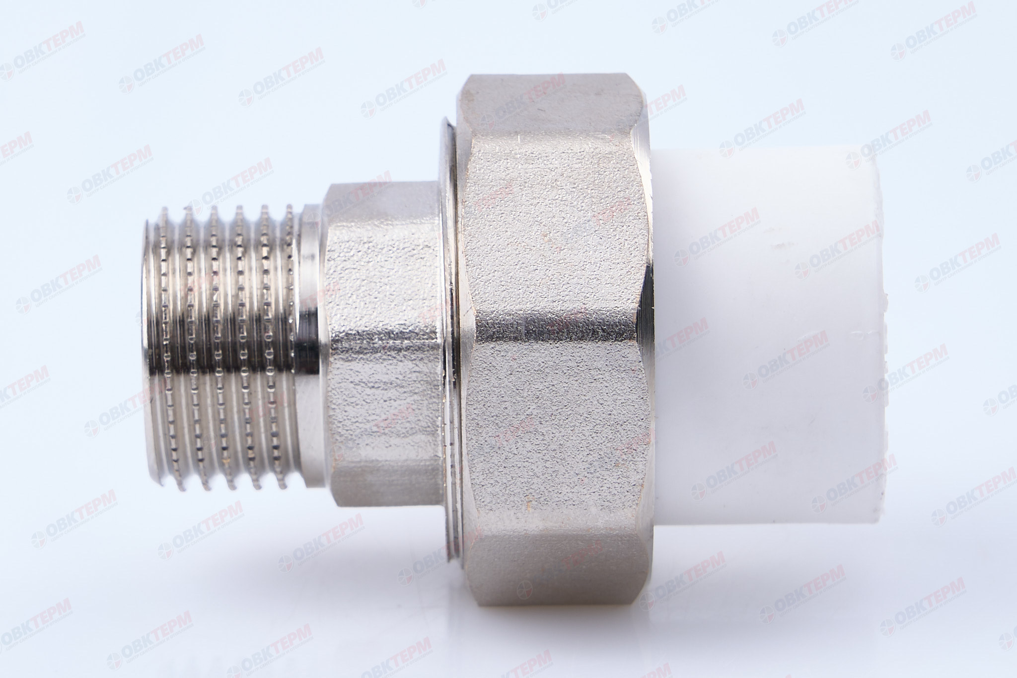 Разборное соединение  20 * 1/2" н    (белый)    (TIM) - Изображение №3