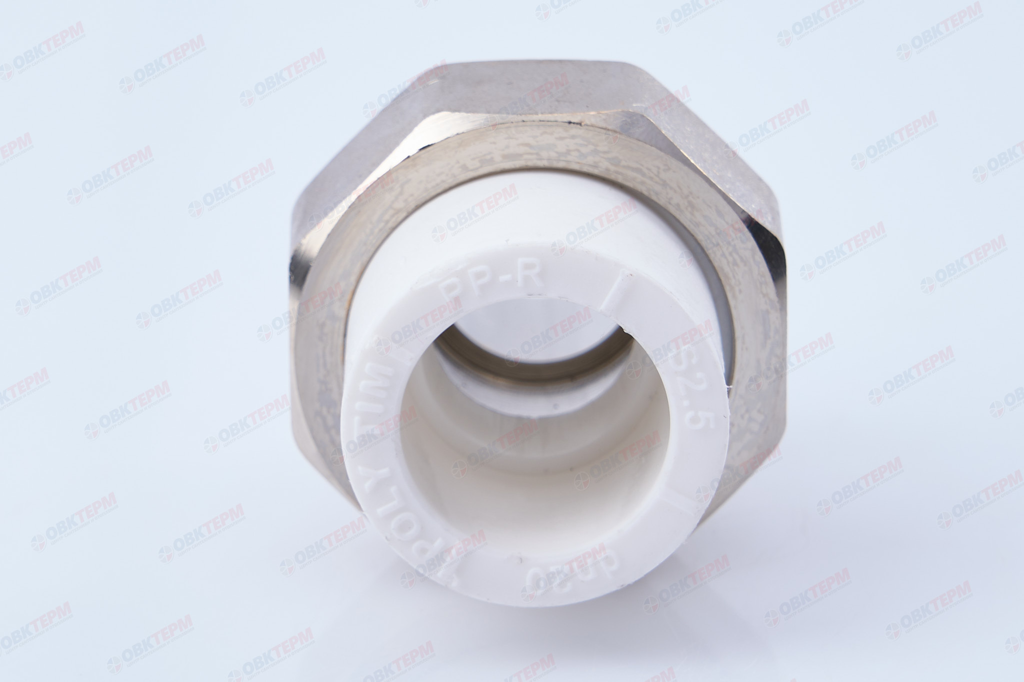Разборное соединение  20 * 1/2" н    (белый)    (TIM) - Изображение №5