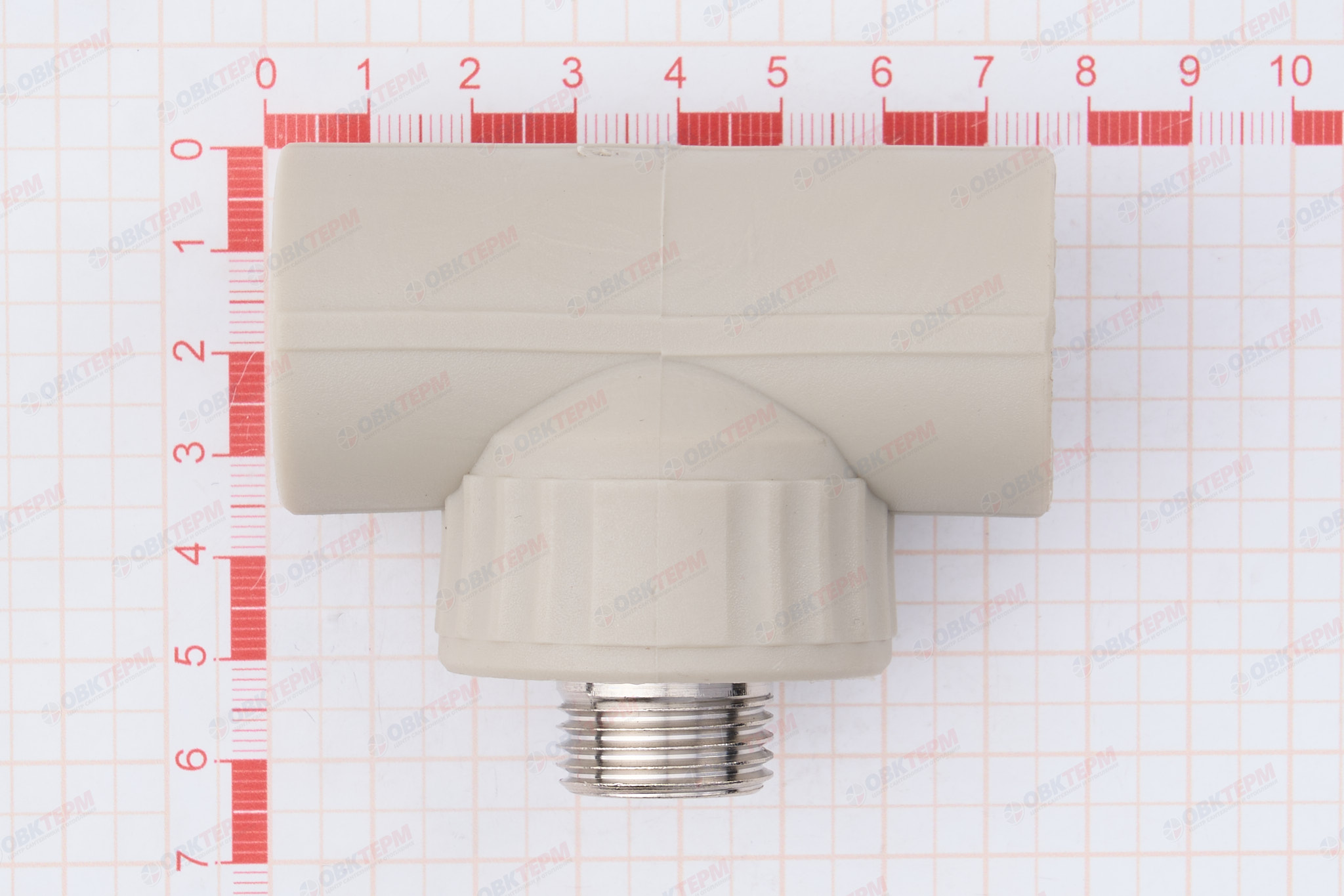 Тройник с МРН  25 * 1/2"      (VALFEX)  серый  (60/15) - миниатюра №5