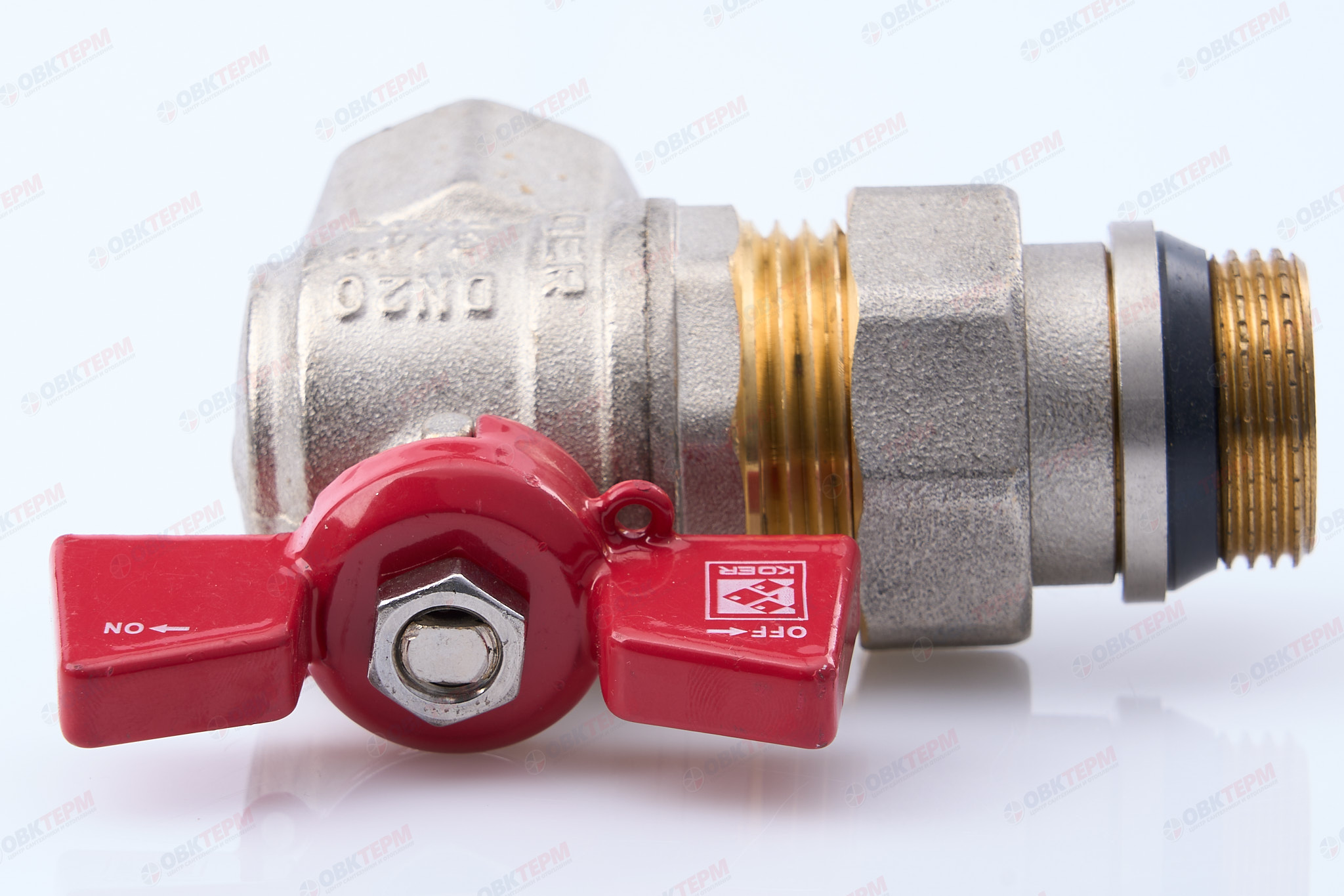 Кран шаровый с американкой "антипротечка" угловой  KOER  3/4"   (KR.228-Gi)  (32шт/ящ) - миниатюра №6