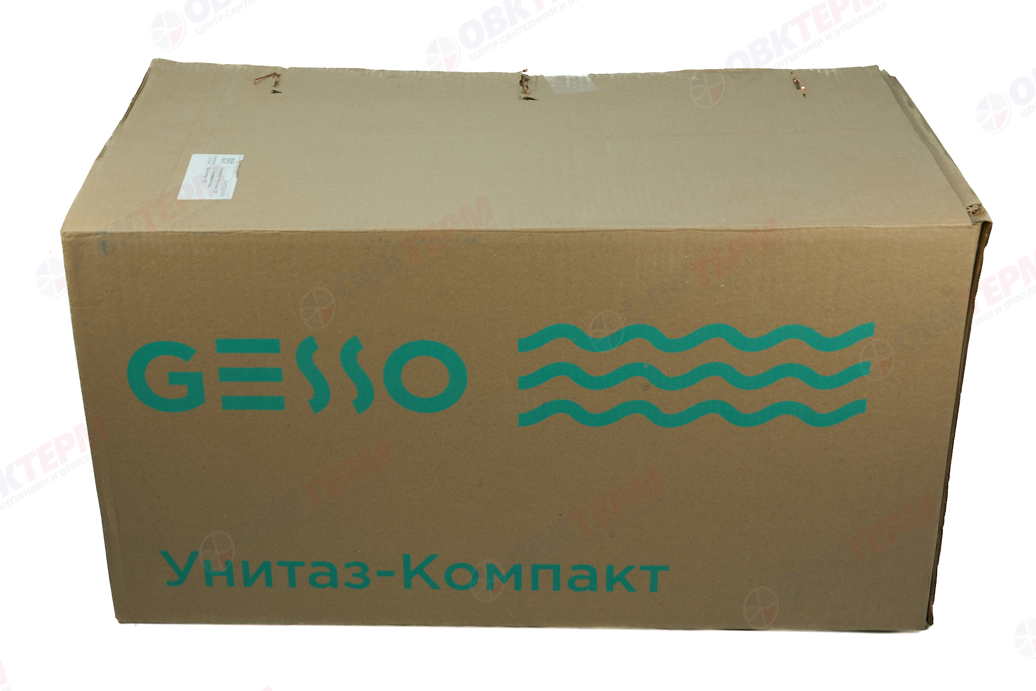 Унитаз-компакт GESSO W102 Бюджетный (косой выпуск, 1 режим, сиденьем ПП и болтами крепления) - миниатюра №9