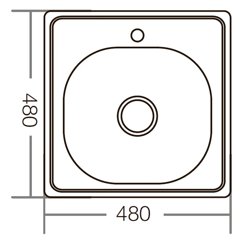 ZERIX мойка Z4848-06-160D (decor) ВРЕЗНАЯ /сифон (10шт/ящ) - Изображение №2