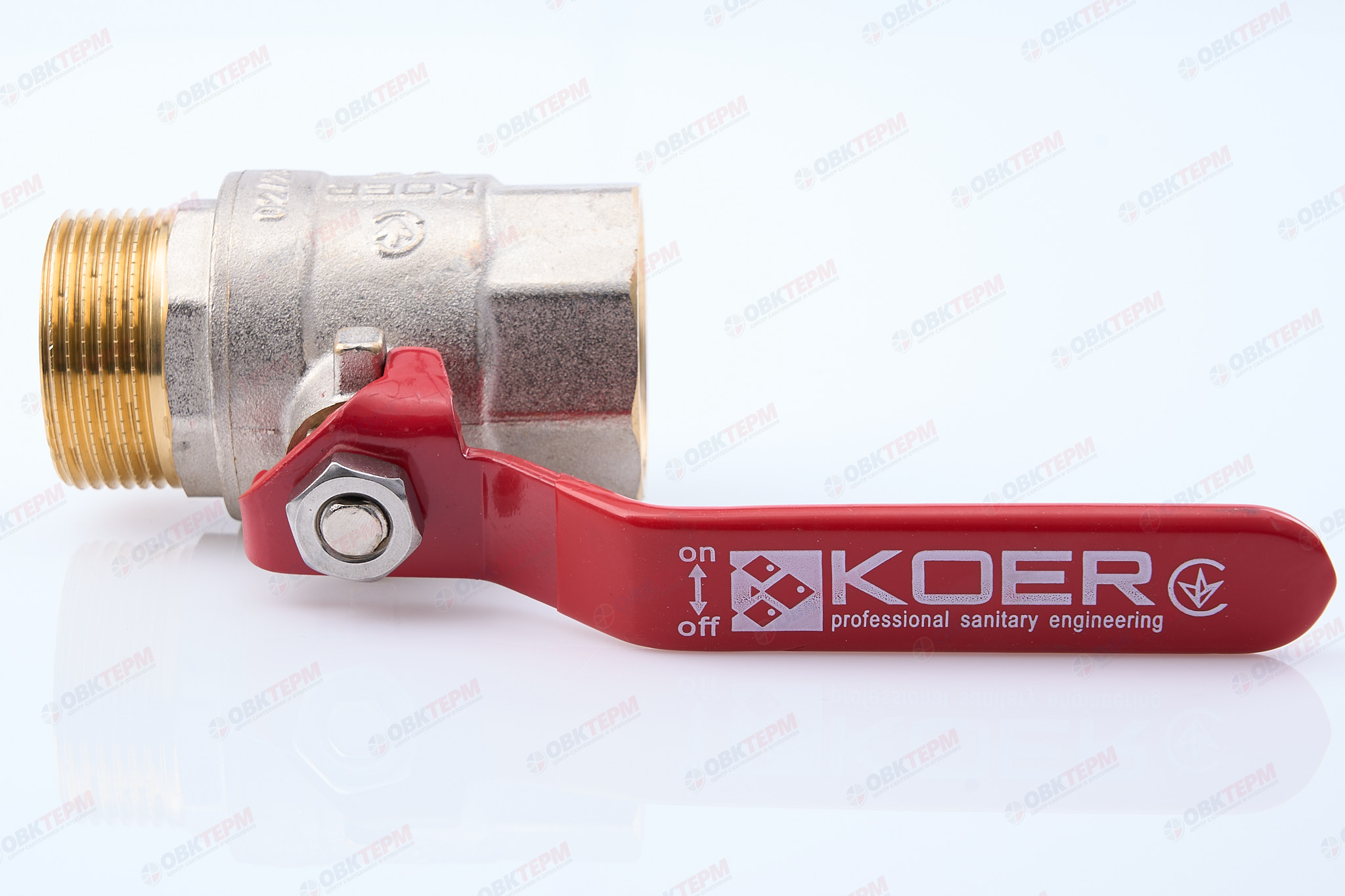 Кран шаровый    KOER/NOLF   1 1/4" ВН   ручка   усиленный  (16/4 шт) - миниатюра №5