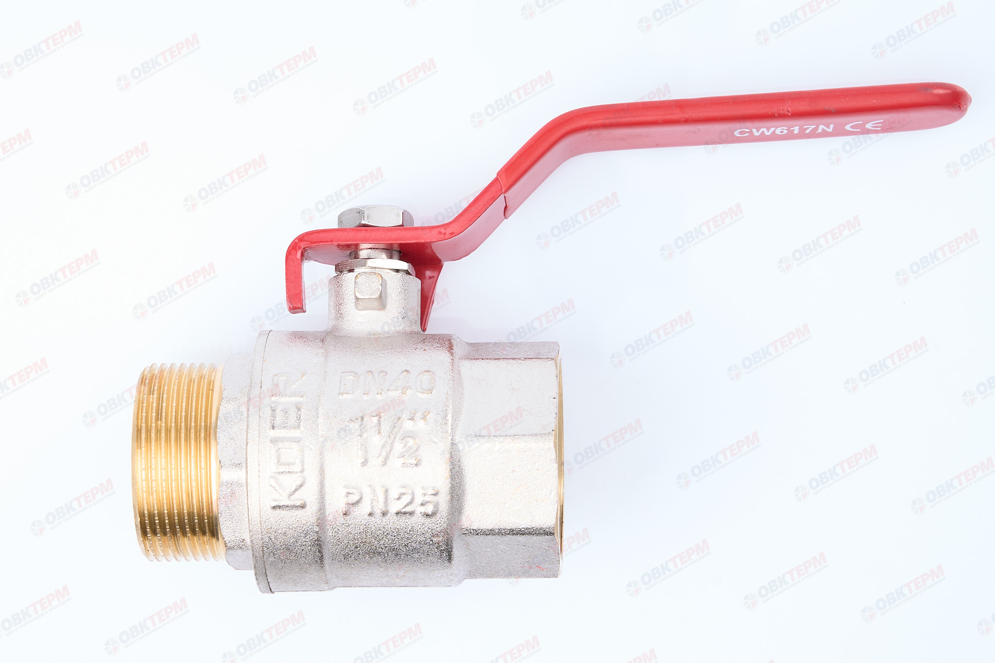 Кран шаровый    KOER/NOLF  1 1/2" ВН   ручка   усиленный  (8/2 шт) - изображение №1