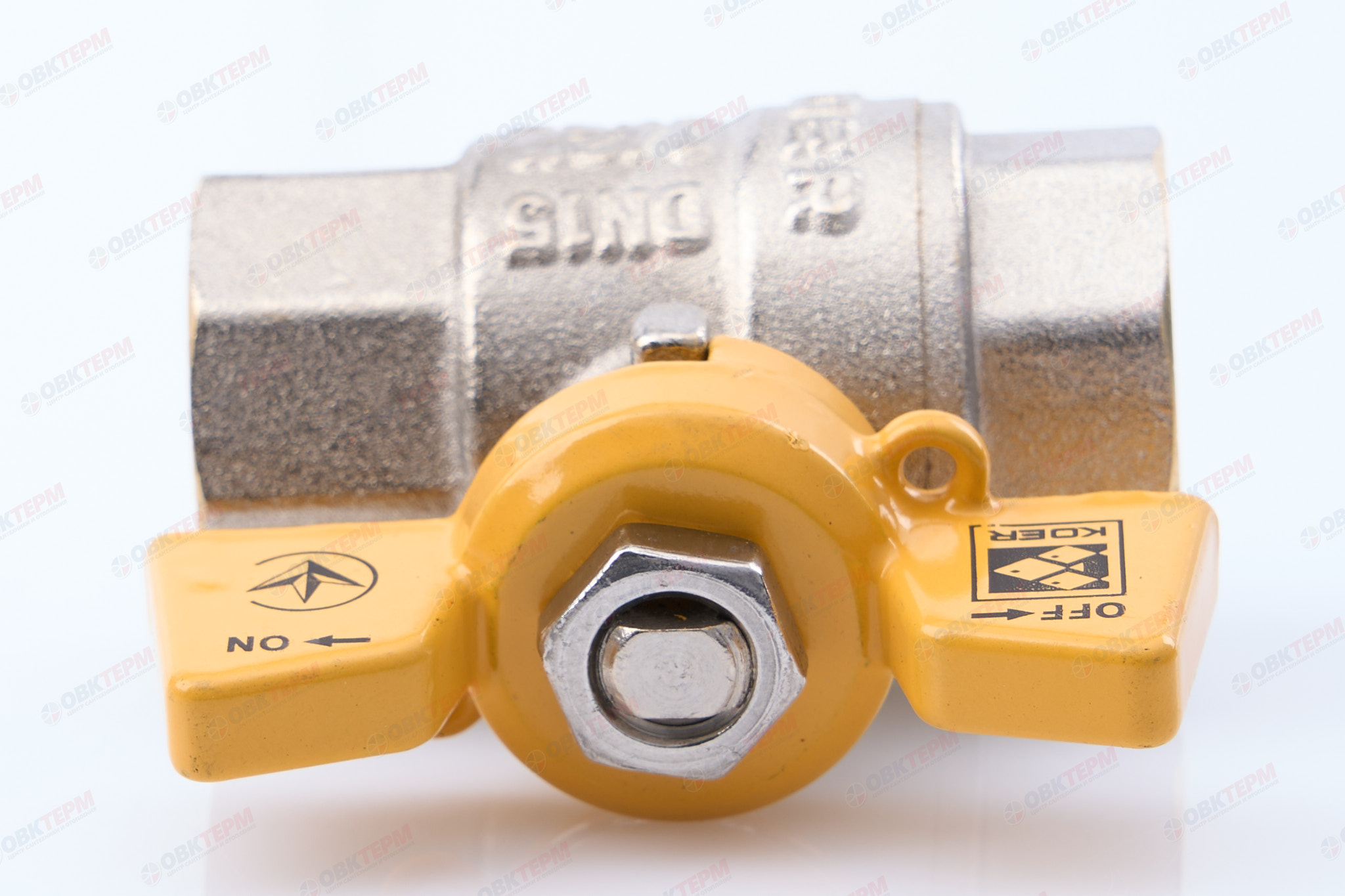 Кран шаровый    KOER/NOLF  ГАЗ     1/2" ВВ   бабочка   усиленный  (96/24 шт) - Изображение №5
