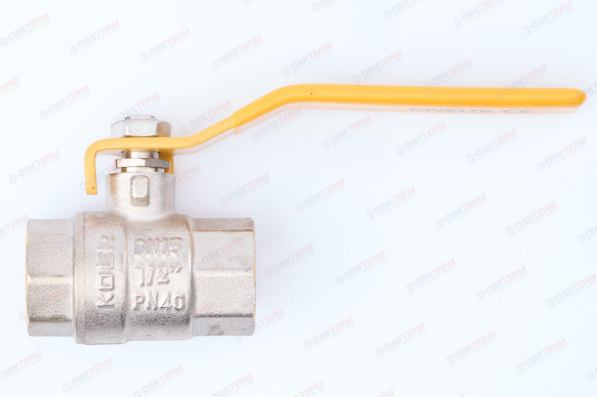 Кран шаровый    KOER/NOLF  ГАЗ     1/2" ВВ   ручка   усиленный  (80/20) - Изображение №1