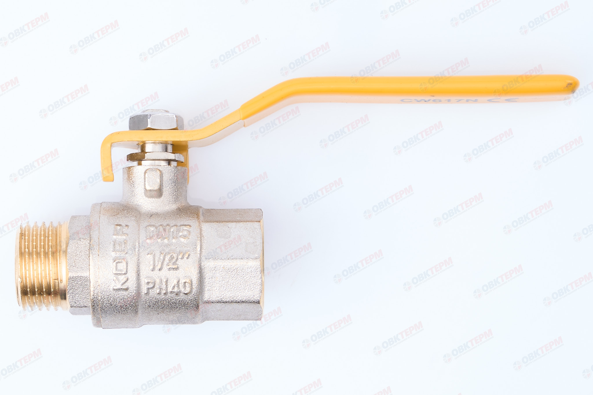 Кран шаровый    KOER/NOLF  ГАЗ     1/2" ВН   ручка   усиленный  (80/20) - Изображение №1