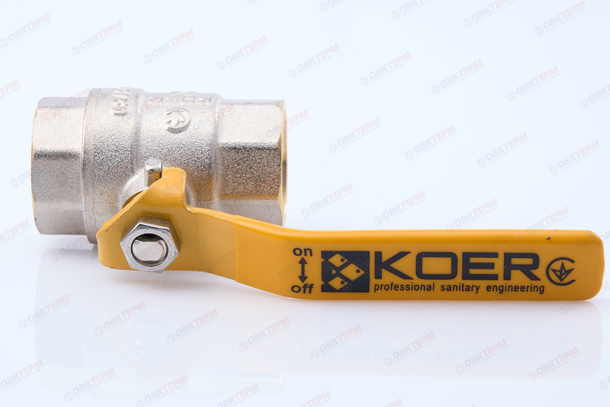 Кран шаровый    KOER/NOLF  ГАЗ     3/4" ВВ   ручка   усиленный  (56/14) - Изображение №5