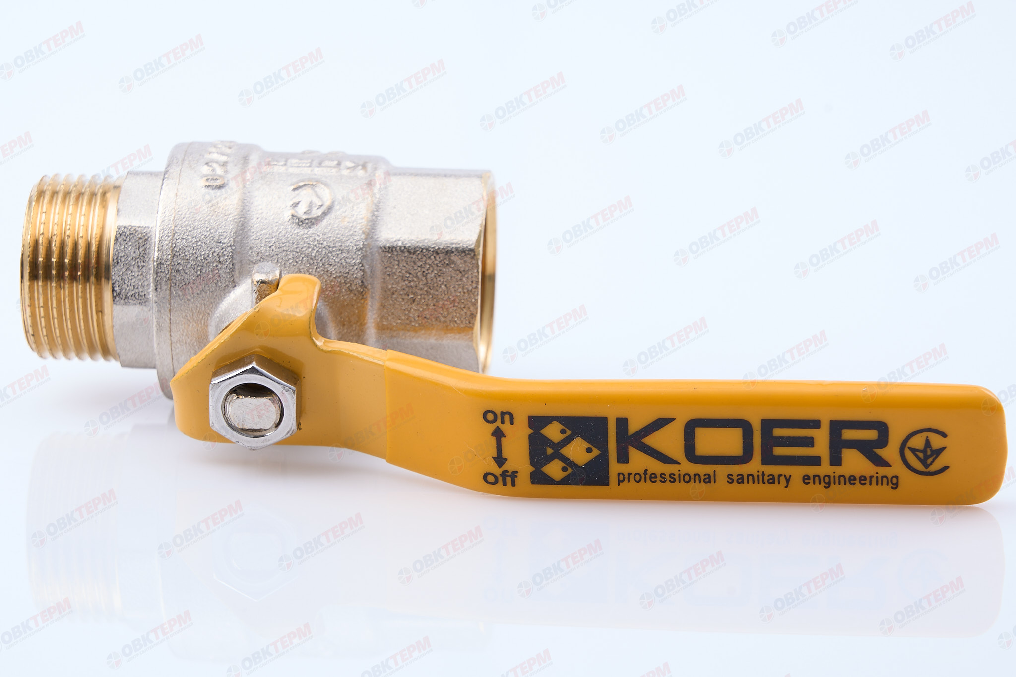 Кран шаровый    KOER/NOLF  ГАЗ     3/4" ВН   ручка   усиленный  (56/14) - Изображение №5