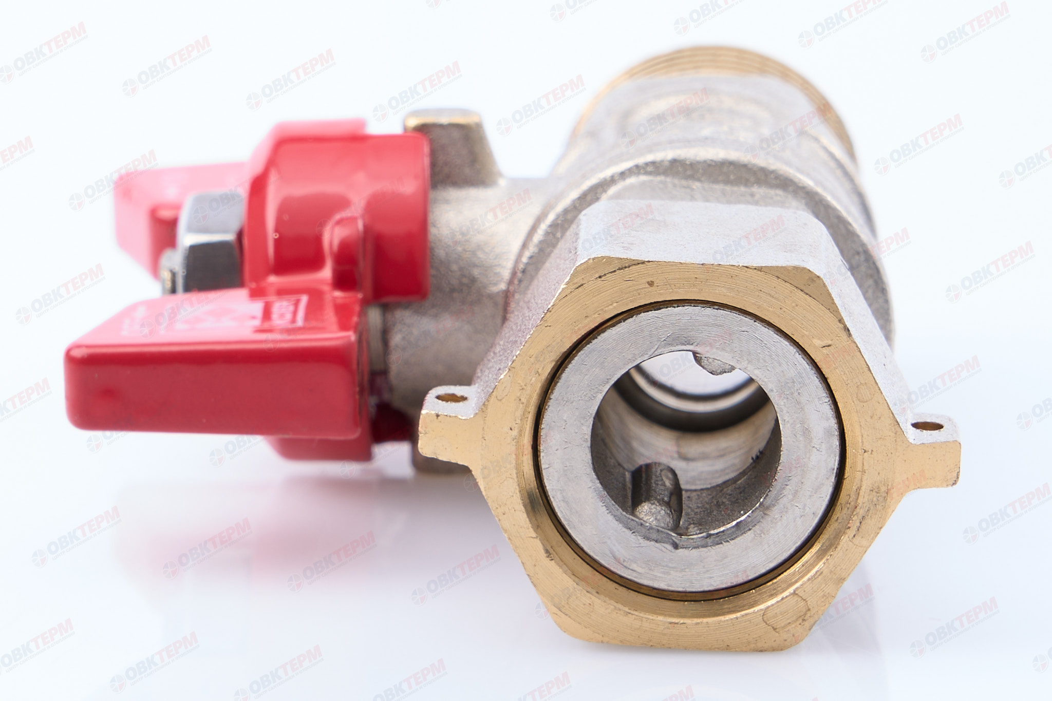 Кран шаровый    ВОДА KOER     1/2" ВН   бабочка  с НВ СНГ  (80/20 шт) - Изображение №4