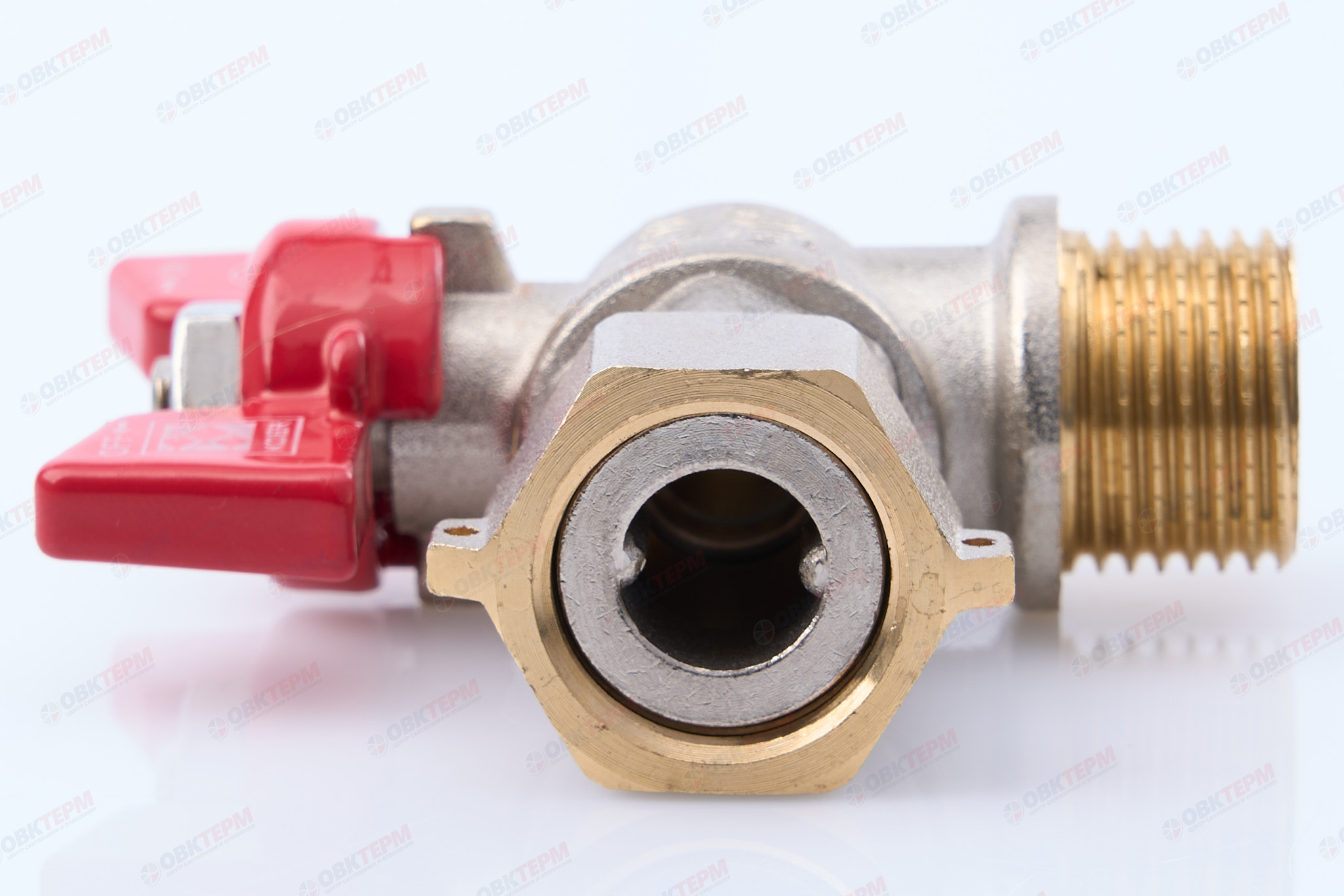 Кран шаровый  ВОДА  KOER     1/2" ВН   бабочка  с НВ СНГ  УГЛОВОЙ   (56 /14) - Изображение №4