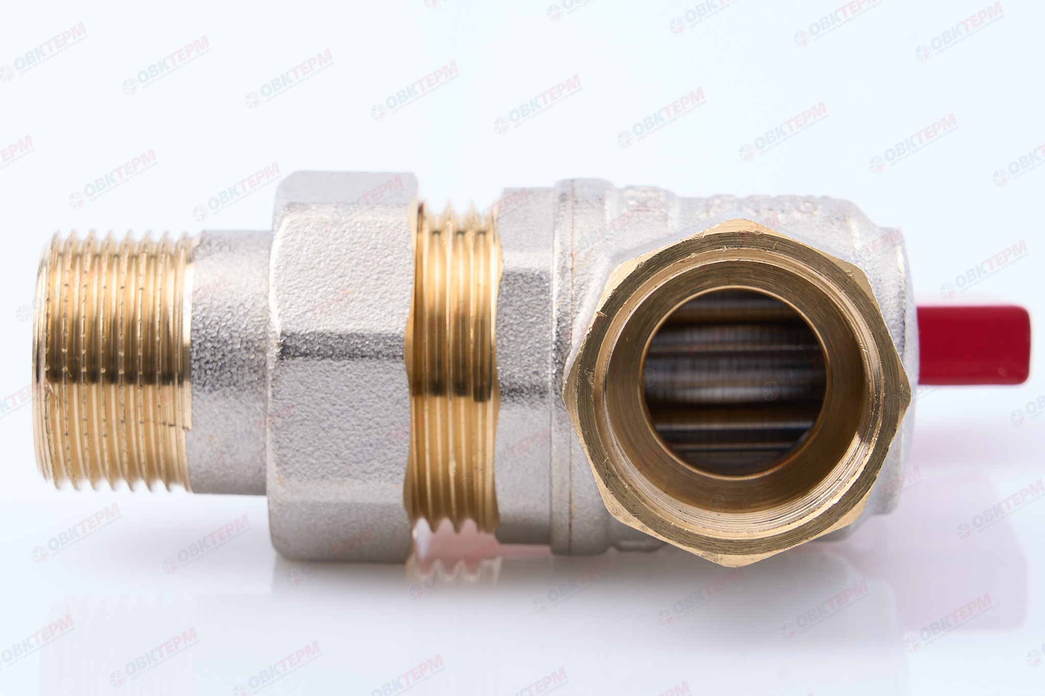 Кран шаровый с американкой УГЛОВОЙ   KOER/NOLF     3/4"   бабочка   усиленный  (32/8) - миниатюра №4