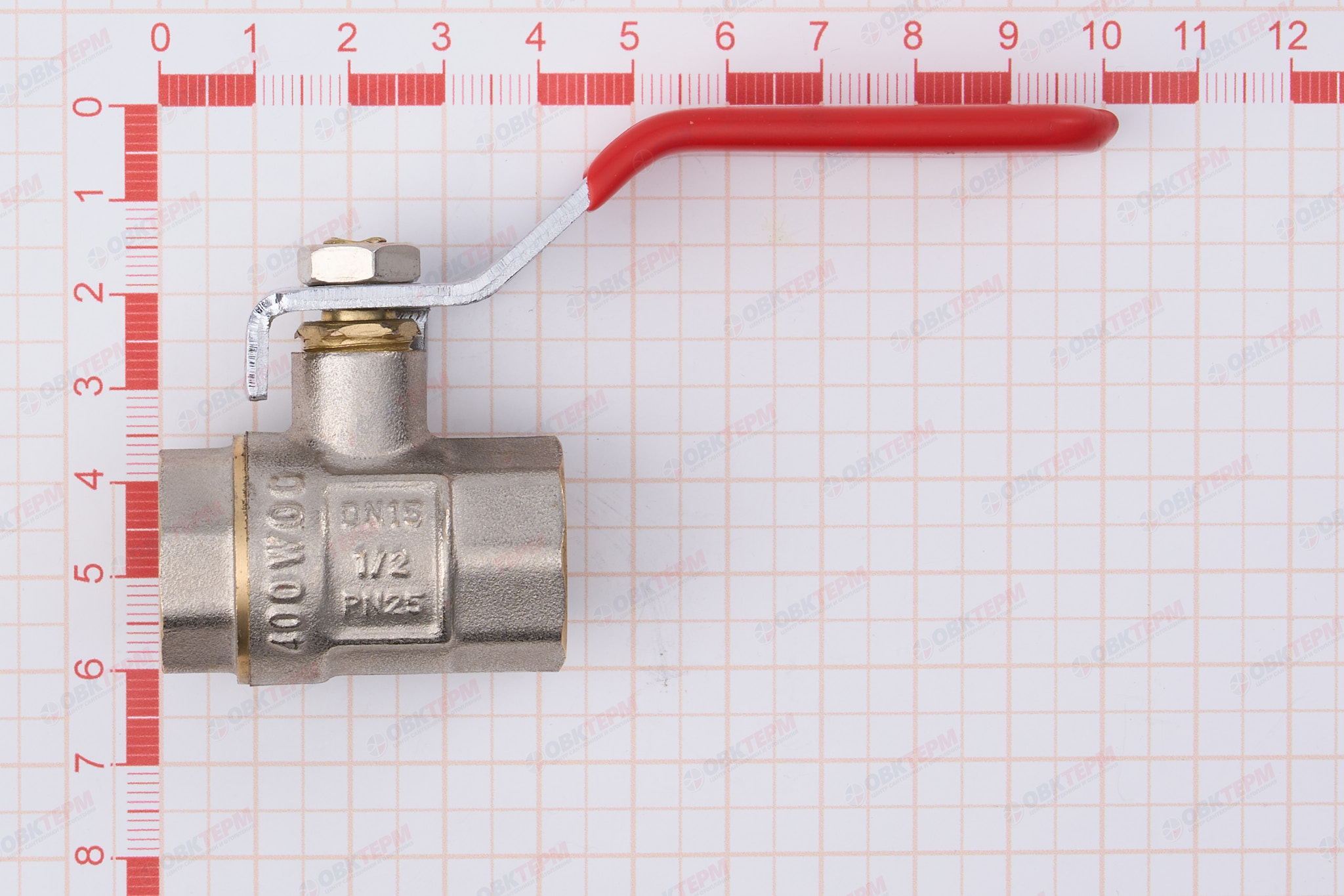 Кран шаровый     ТСМ      1/2" ВВ   ручка           (200/20 шт) - миниатюра №6