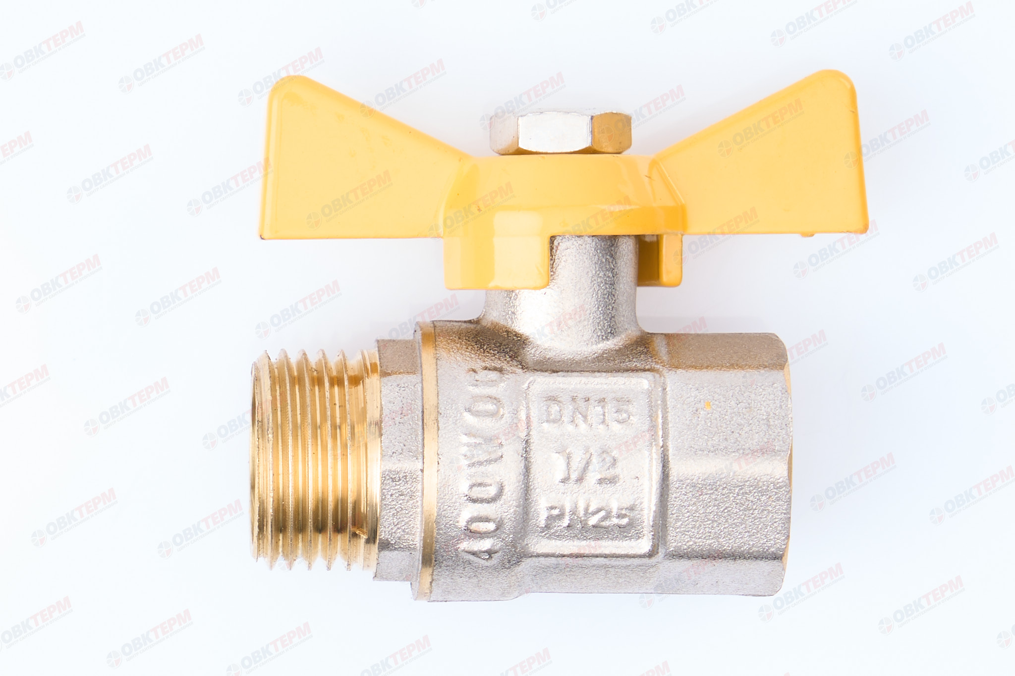 Кран шаровый     ТСМ      1/2" ВН бабочка  ГАЗОВЫЙ      (240/24) - Изображение №1