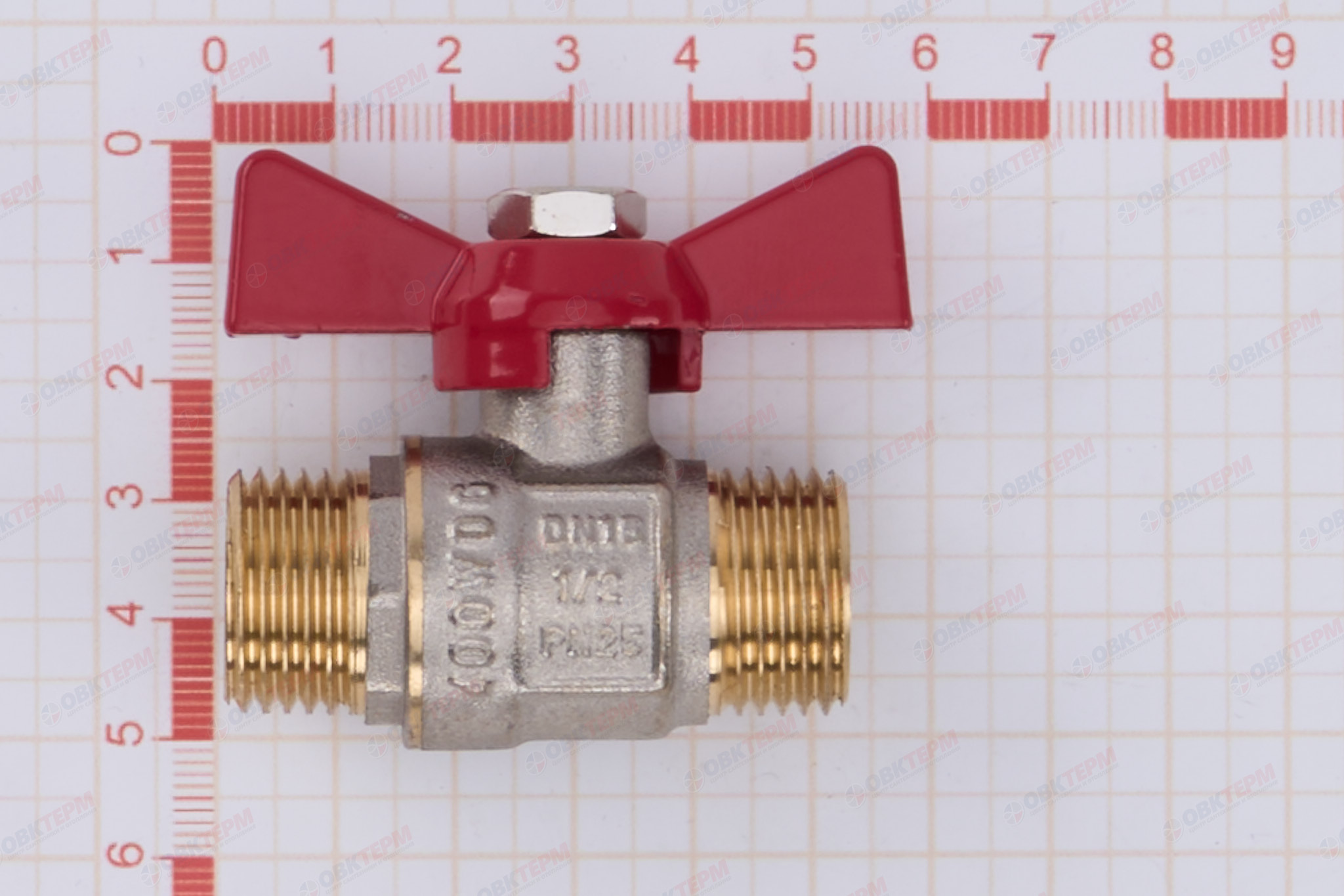 Кран шаровый     ТСМ      1/2" НН   бабочка       (200/20) - миниатюра №6
