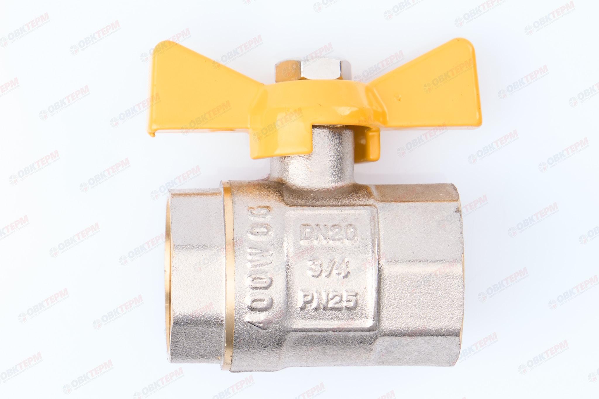 Кран шаровый     ТСМ      3/4" ВВ  бабочка  ГАЗОВЫЙ      (160/16) - Изображение №1