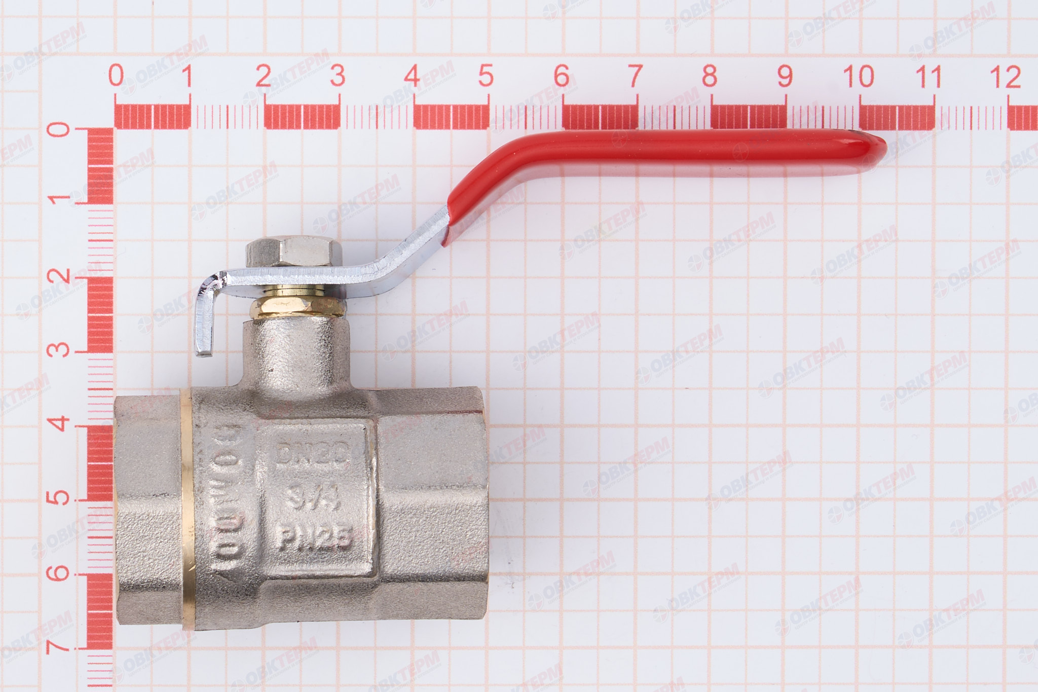 Кран шаровый     ТСМ      3/4" ВВ   ручка           (120/16 шт) - миниатюра №6