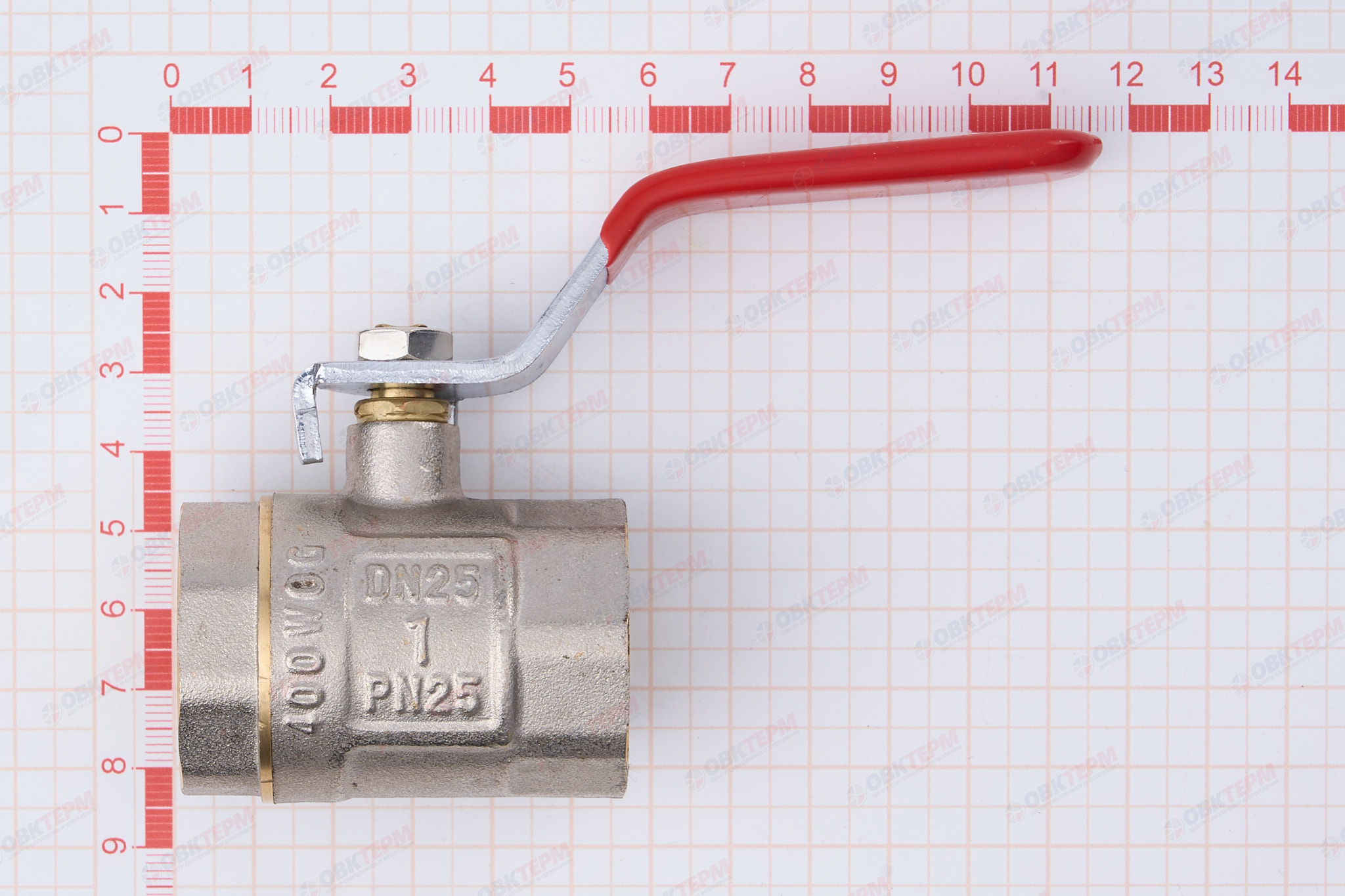 Кран шаровый     ТСМ     1"  ВВ   ручка               (100/10 шт) - миниатюра №6