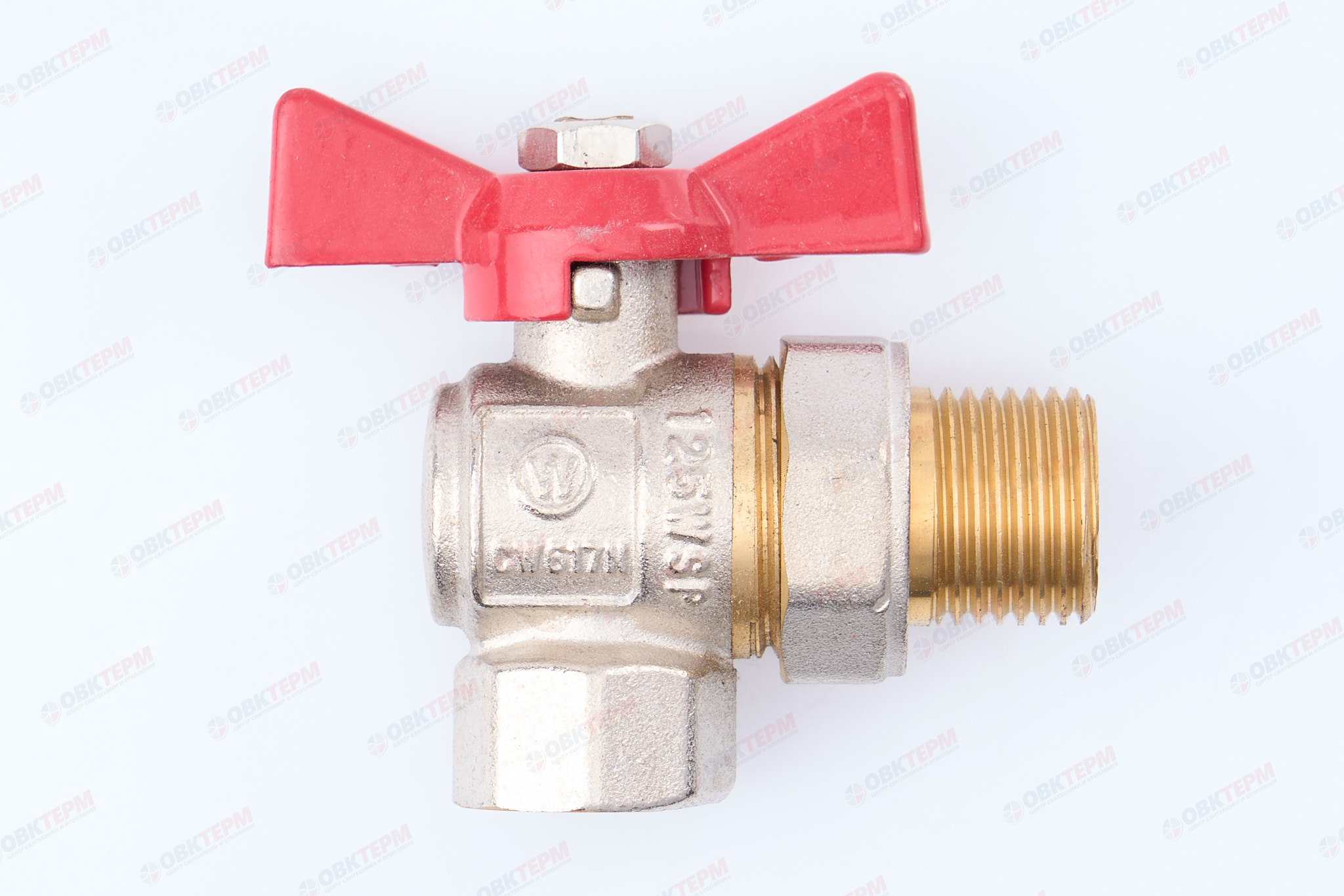 Кран шаровый с американкой    ТСМ   1/2"  УГЛОВОЙ          (120/12 шт) - Изображение №3