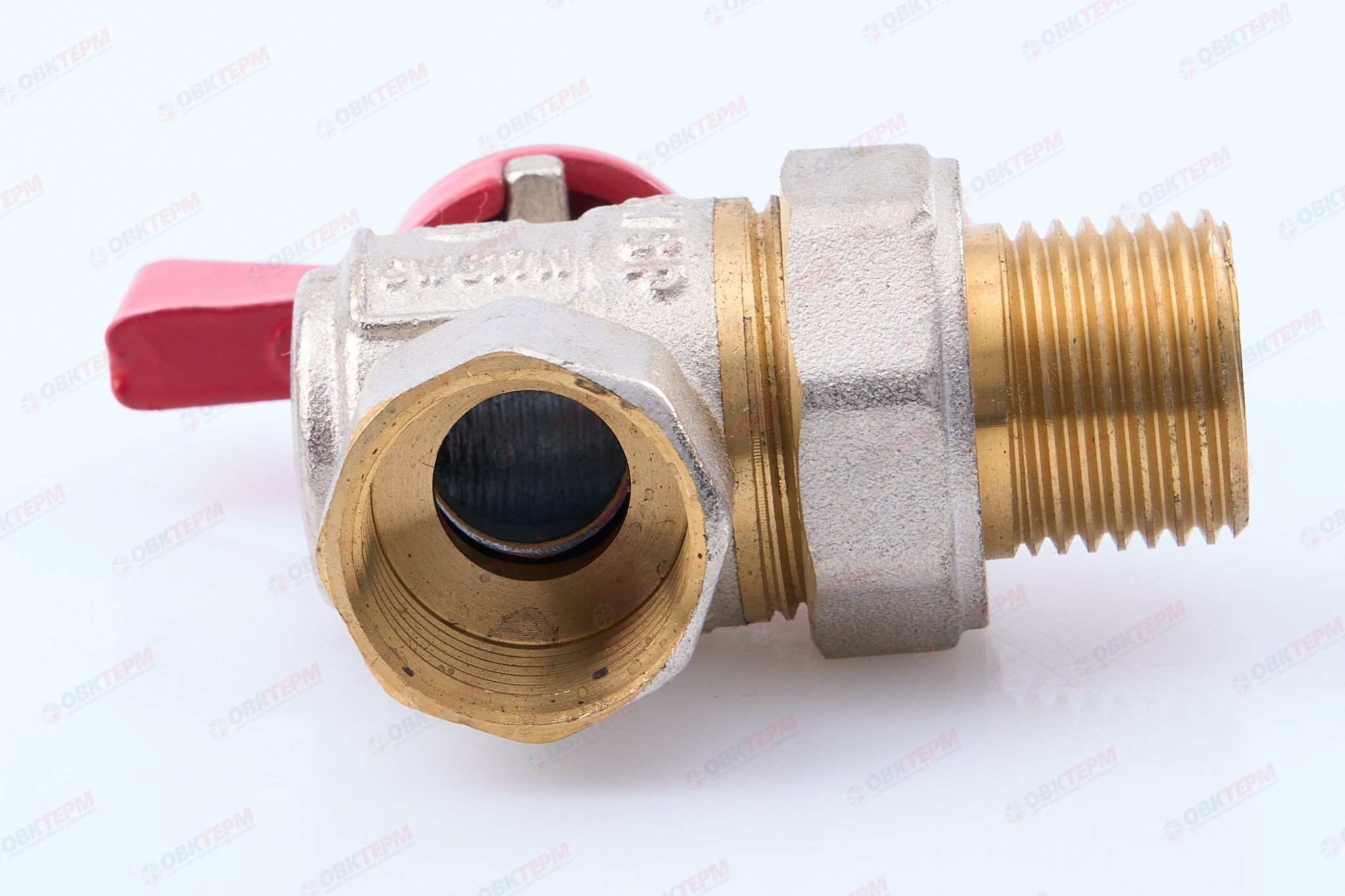 Кран шаровый с американкой    ТСМ   1/2"  УГЛОВОЙ          (120/12 шт) - миниатюра №6