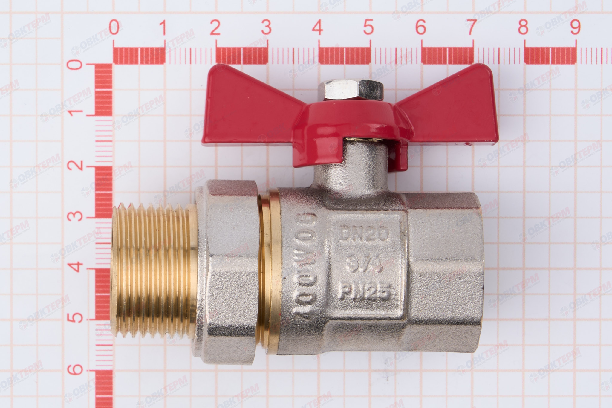 Кран шаровый с американкой    ТСМ   3/4"               (100) - миниатюра №7