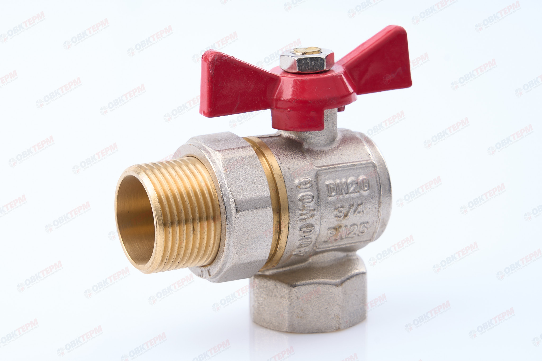 Кран шаровый с американкой    ТСМ   3/4"   УГЛОВОЙ          (120/12 шт) - Изображение №1