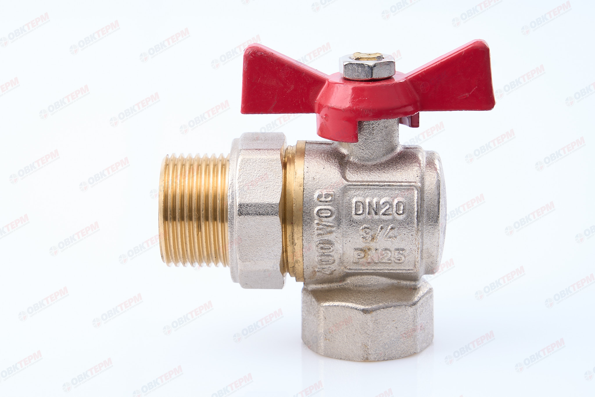 Кран шаровый с американкой    ТСМ   3/4"   УГЛОВОЙ          (120/12 шт) - Изображение №3
