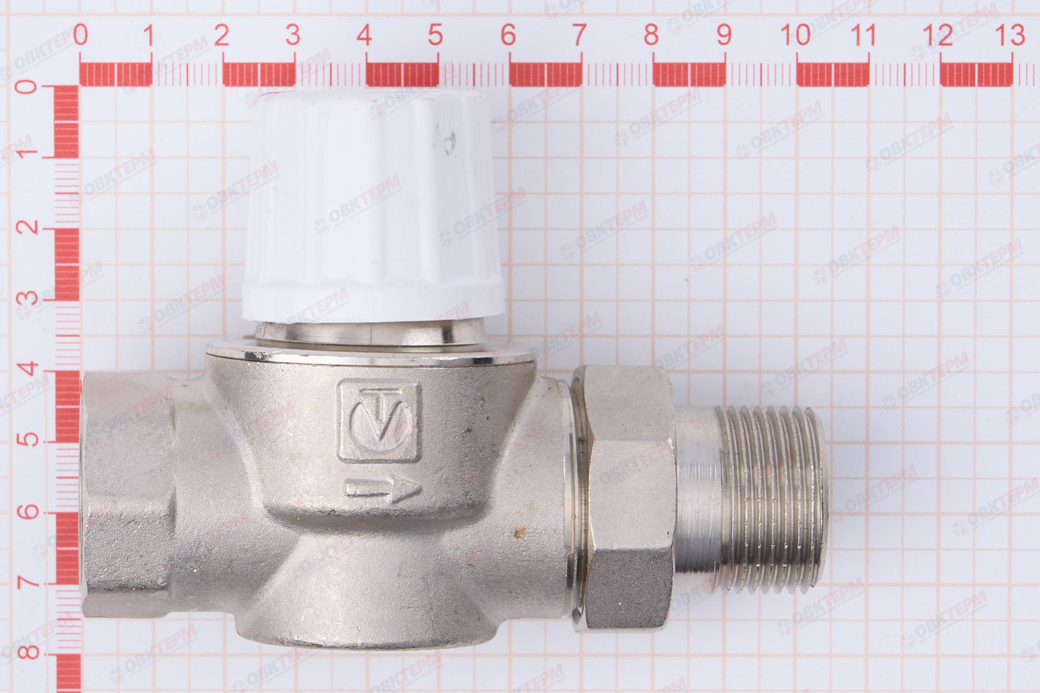 Клапан термостат. Valtec повыш. пропускн. спос. прямой 3/4"    (5уп/60ящ) - миниатюра №7