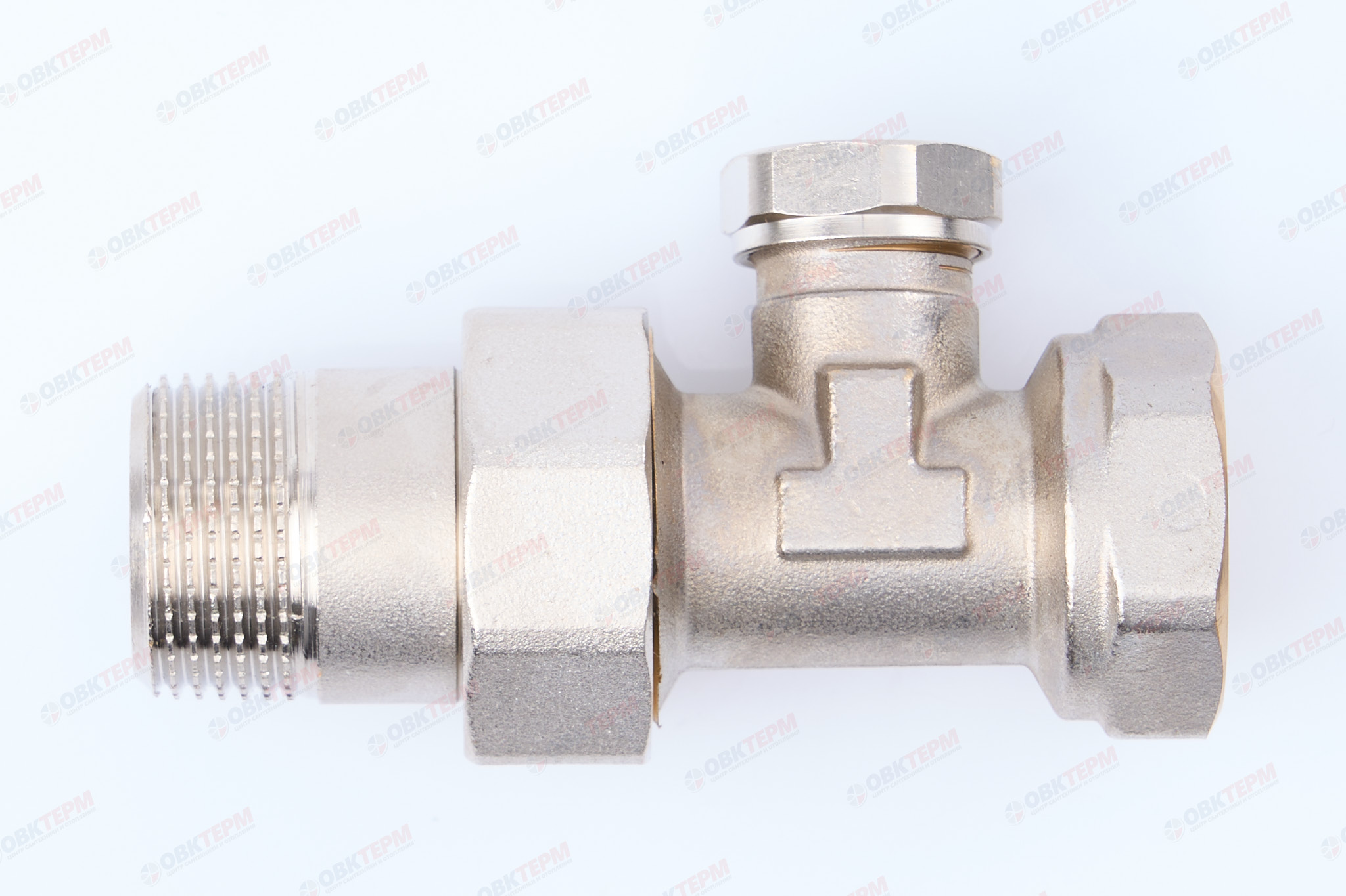 Кран рад.      Valtec Клапан настроечный  для радиатора прямой 3/4"      (80ящ/10) - изображение №1