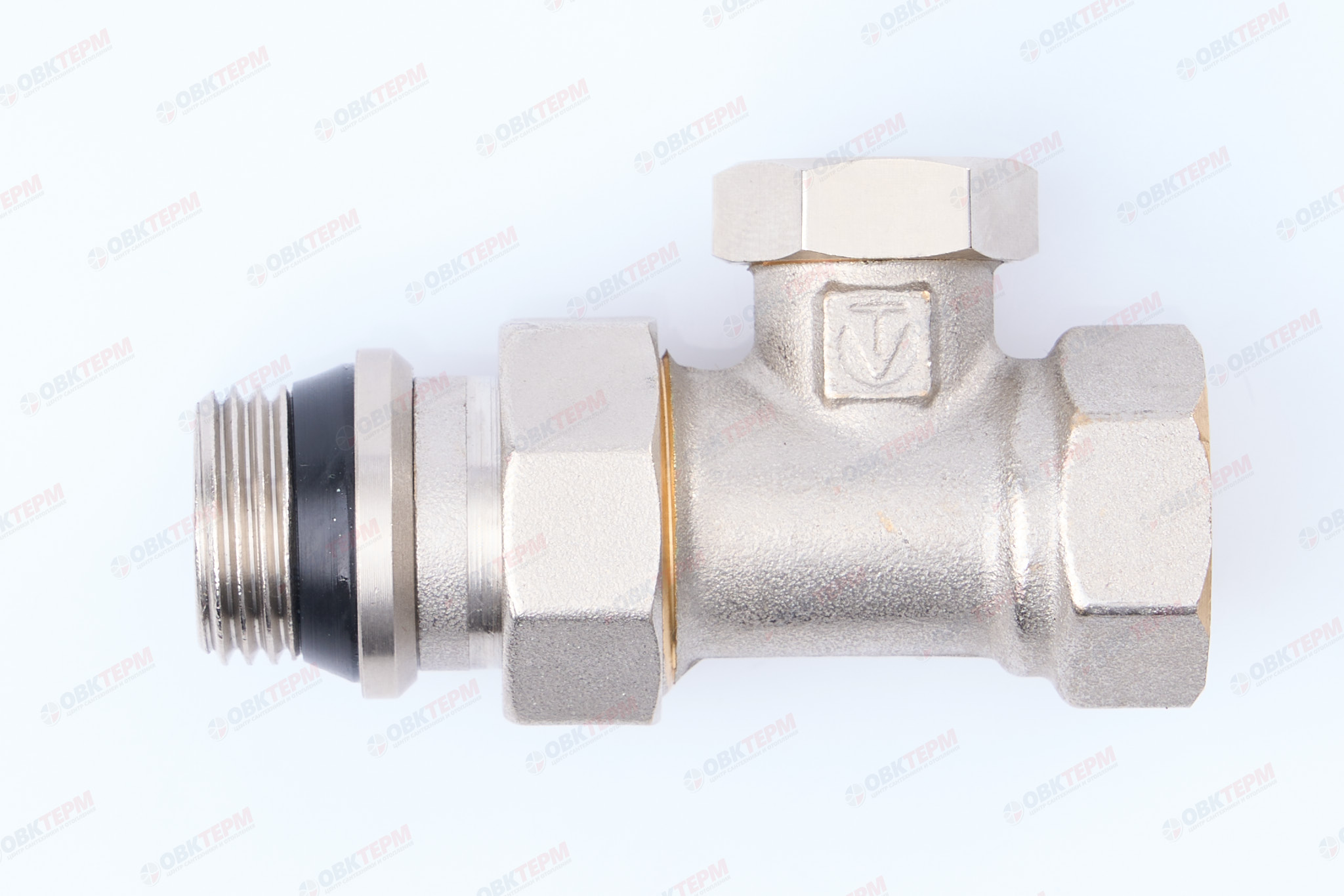 Кран рад.      Valtec Клапан настроечный  прямой 1/2"  (с доп уплотнением)    (96 ящ /12) - Изображение №1