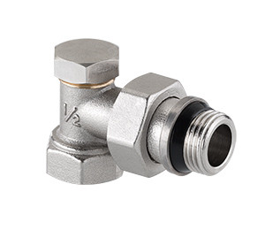 Кран рад.      Valtec Клапан настроечный  угловой 1/2" (с доп. уплотнением)    (96ящ/12) - Изображение №2