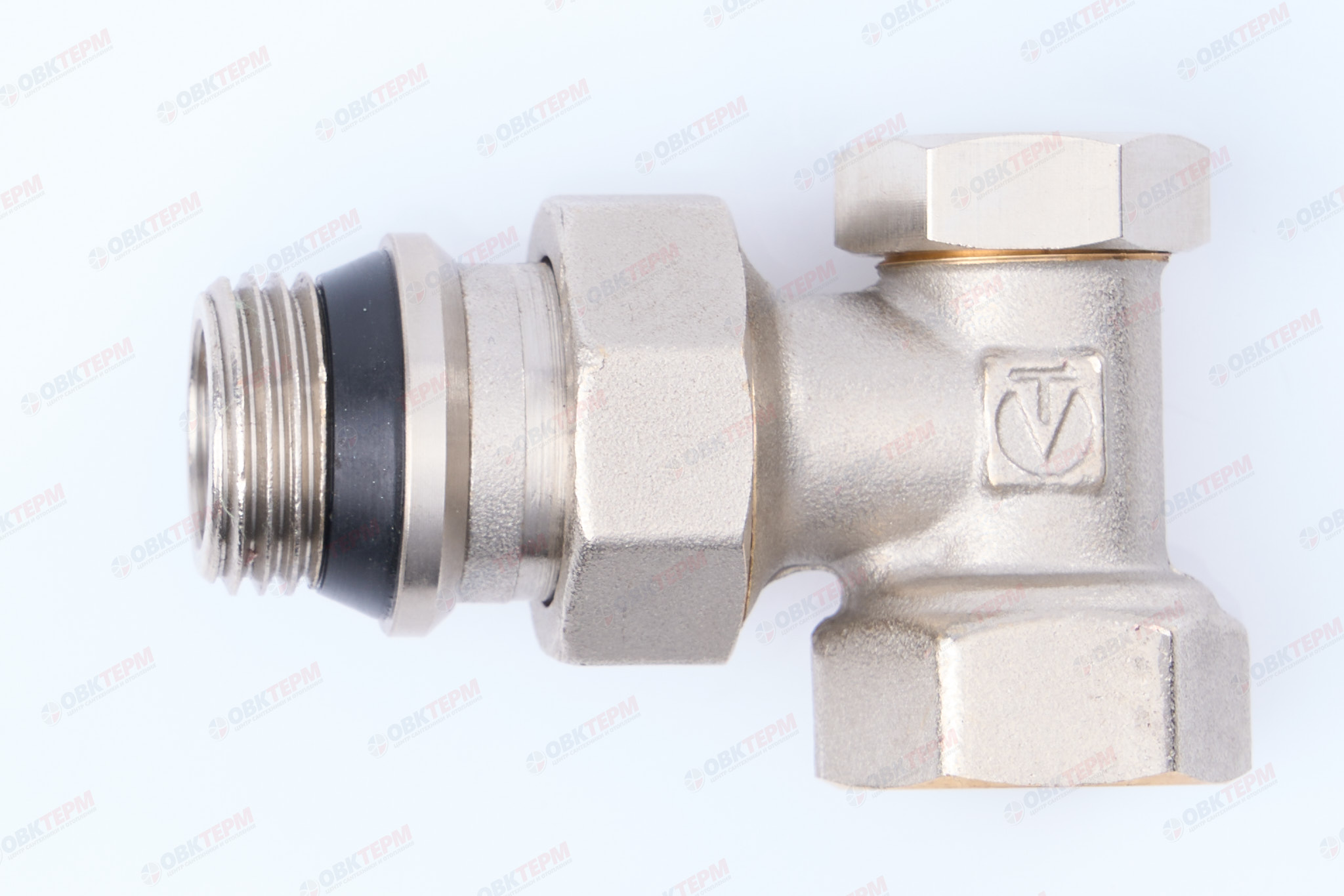 Кран рад.      Valtec Клапан настроечный  угловой 1/2" (с доп. уплотнением)    (96ящ/12) - Изображение №1