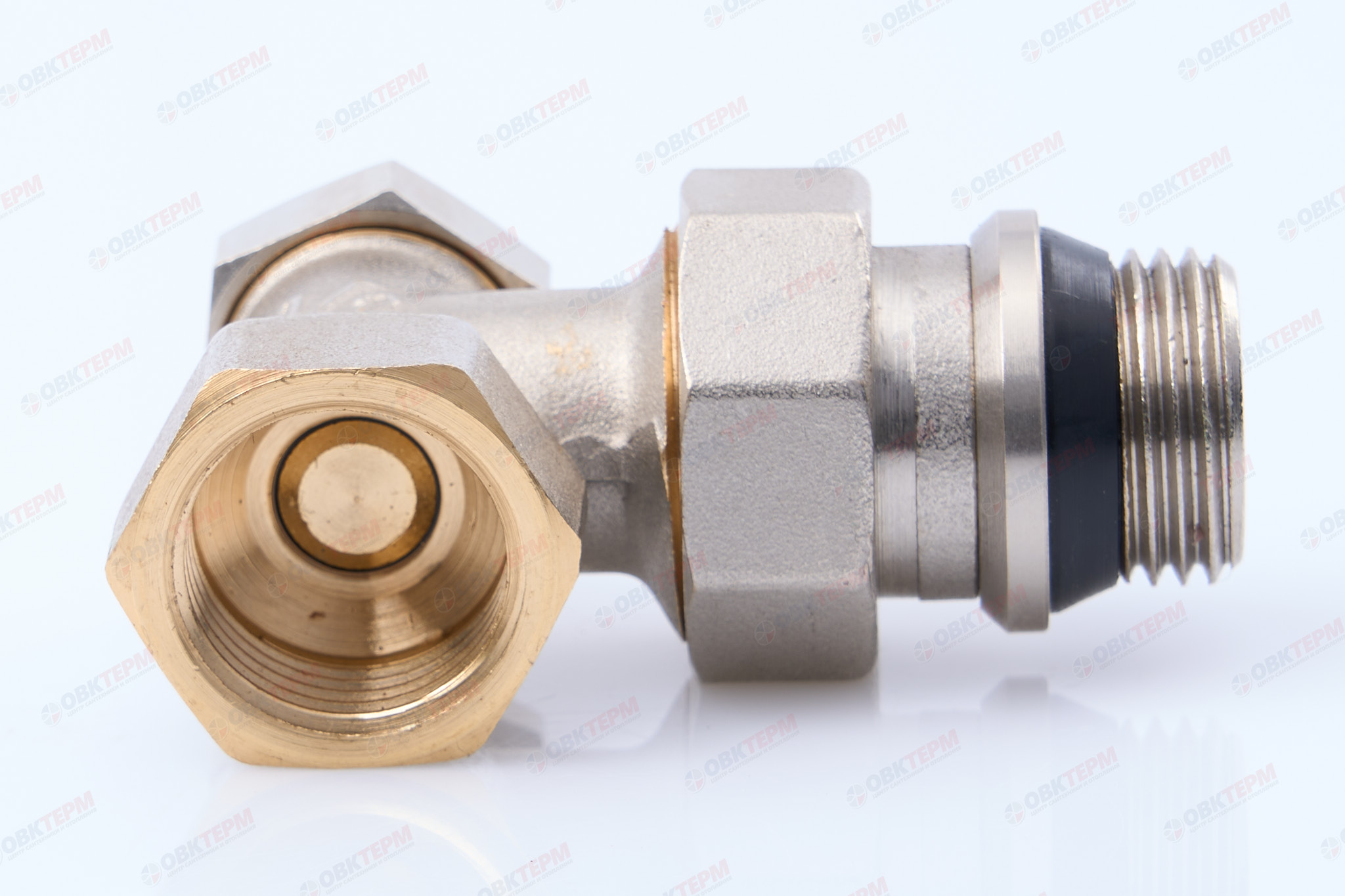 Кран рад.      Valtec Клапан настроечный  угловой 1/2" (с доп. уплотнением)    (96ящ/12) - Изображение №4