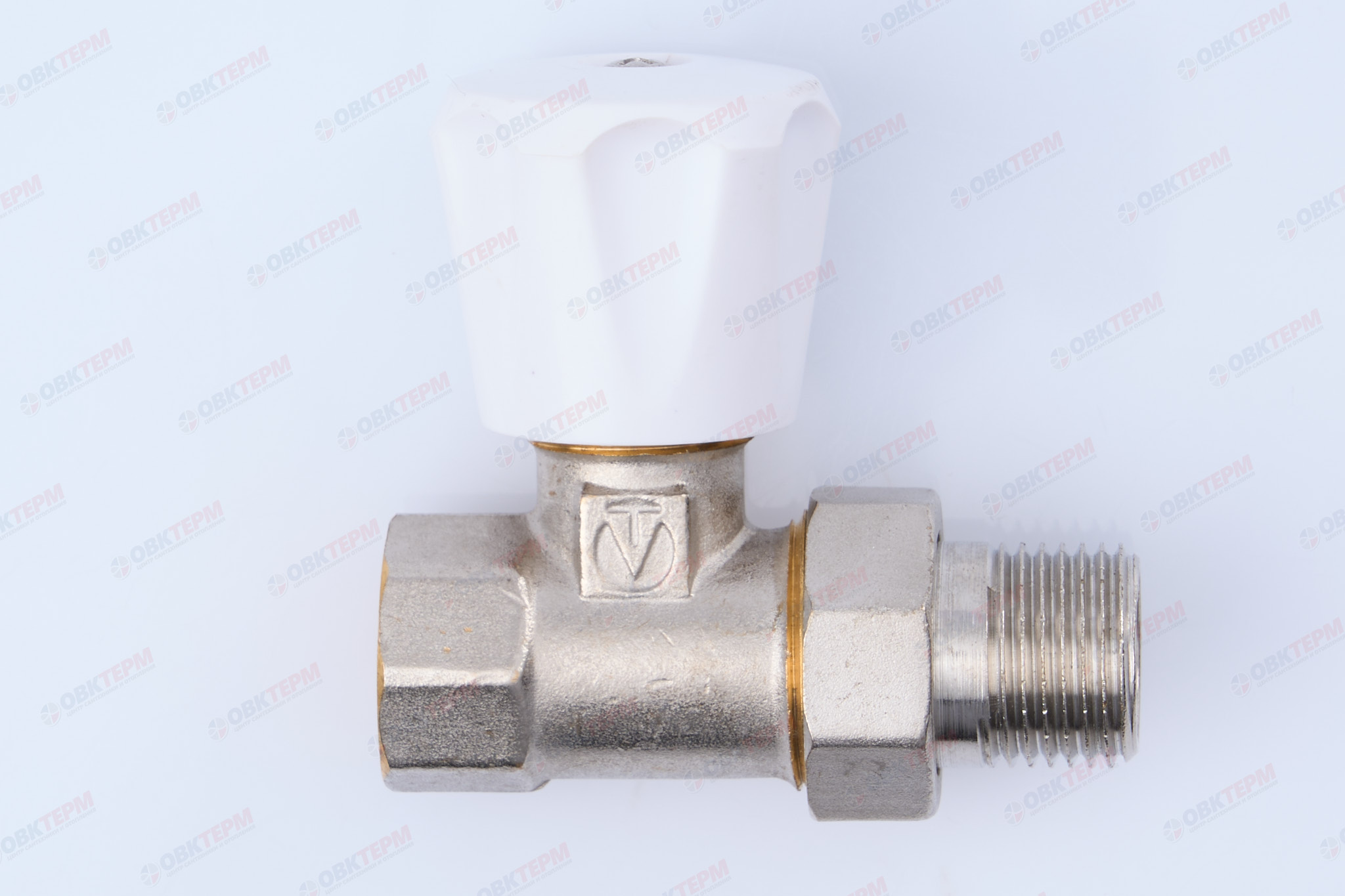 Кран рад.      Valtec Клапан ручной  для радиатора прямой 1/2"  (компактный)       (135/9) - Изображение №3