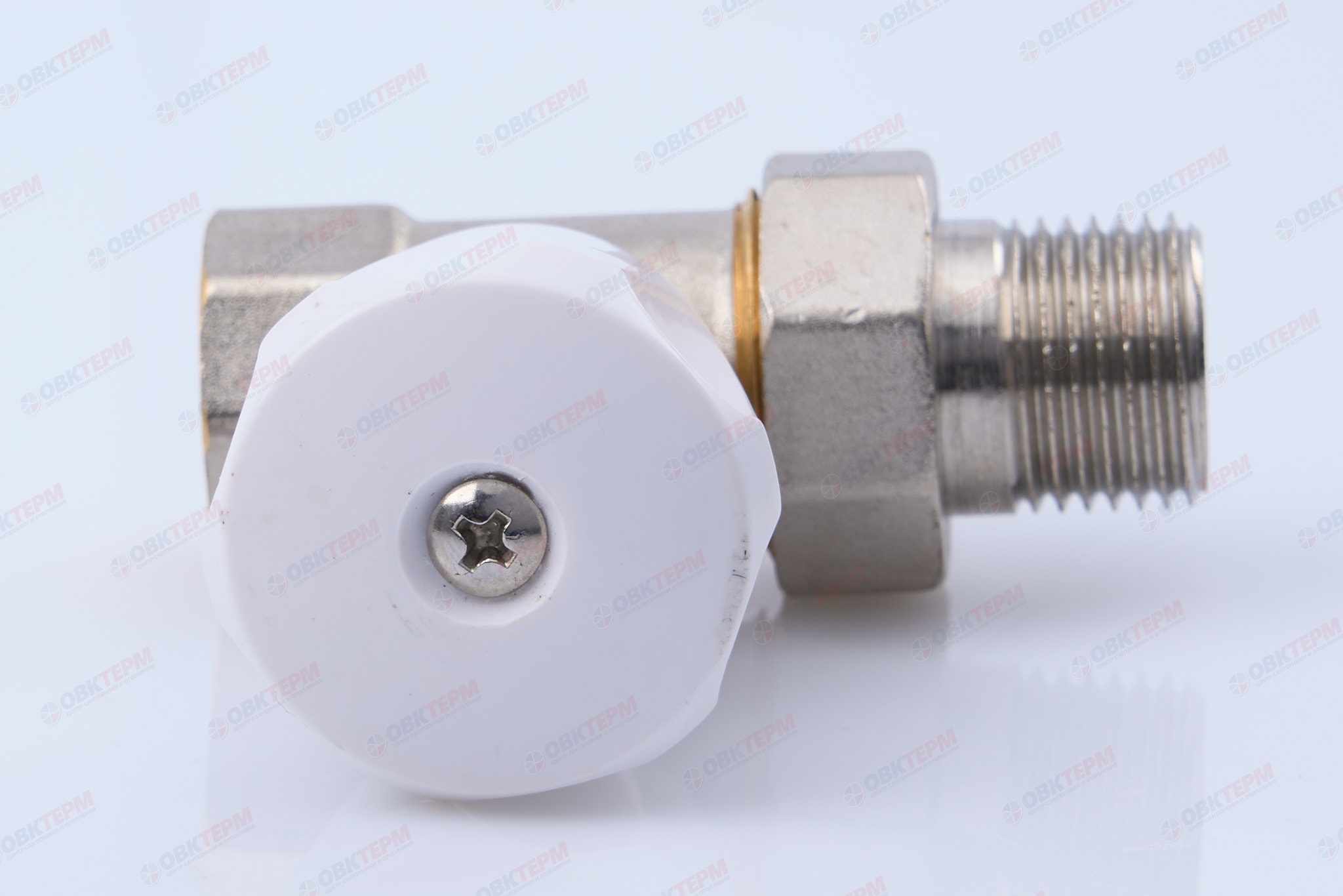 Кран рад.      Valtec Клапан ручной  для радиатора прямой 1/2"  (компактный)       (135/9) - миниатюра №6