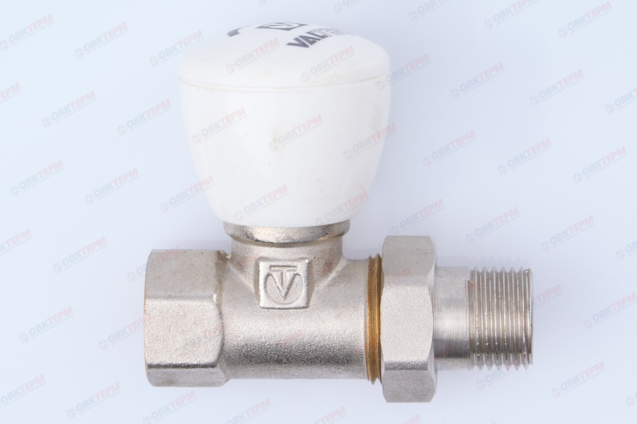 Кран рад.      Valtec Клапан ручной  для радиатора прямой 1/2" (верх) - Изображение №3