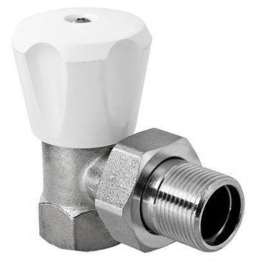 Кран рад.      Valtec Клапан ручной  для радиатора угл.1/2"  (компактный)      (120/8) - Изображение №2