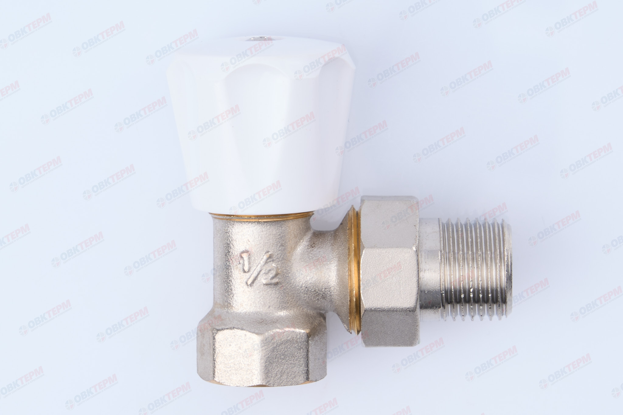 Кран рад.      Valtec Клапан ручной  для радиатора угл.1/2"  (компактный)      (120/8) - Изображение №3