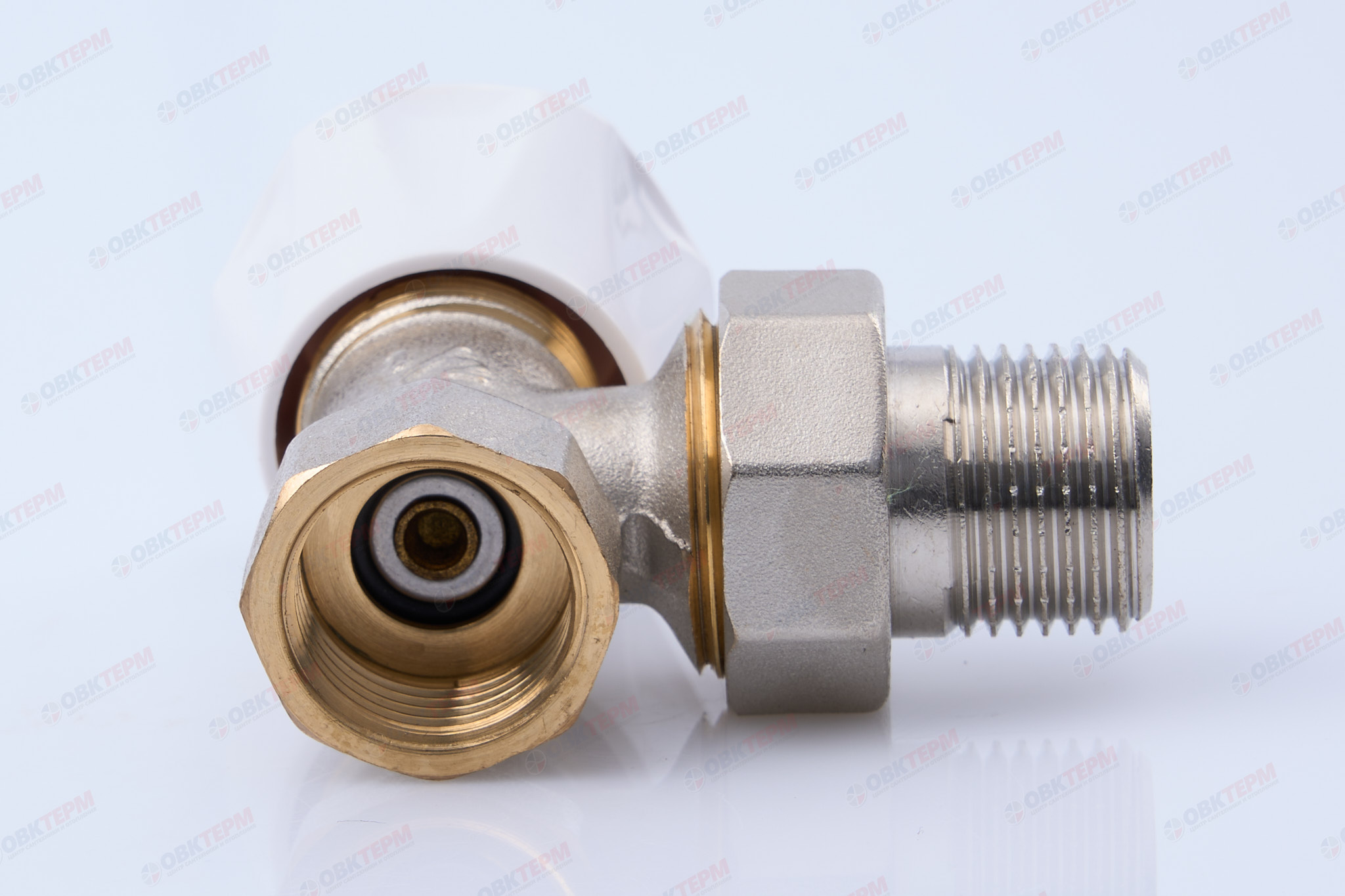 Кран рад.      Valtec Клапан ручной  для радиатора угл.1/2"  (компактный)      (120/8) - Изображение №4