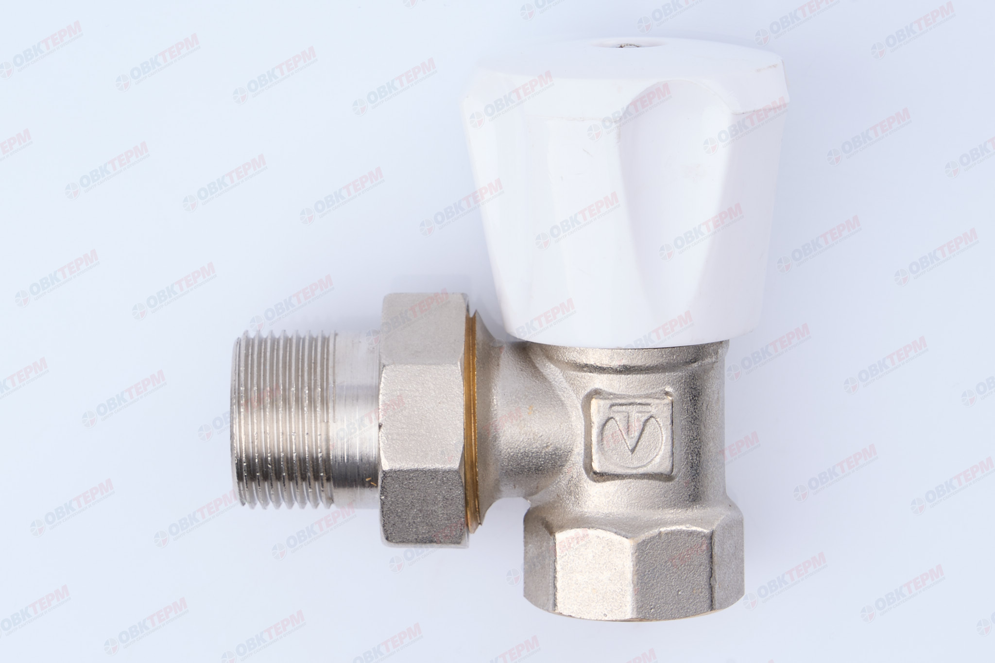 Кран рад.      Valtec Клапан ручной  для радиатора угл.3/4"  (компактный)        (72ящ/6) - изображение №1