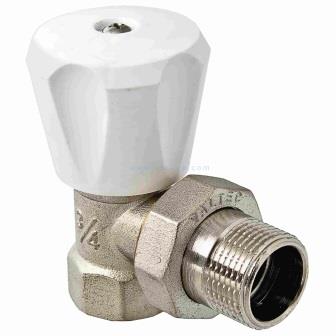 Кран рад.      Valtec Клапан ручной  для радиатора угл.3/4"  (компактный)        (72ящ/6) - миниатюра №2